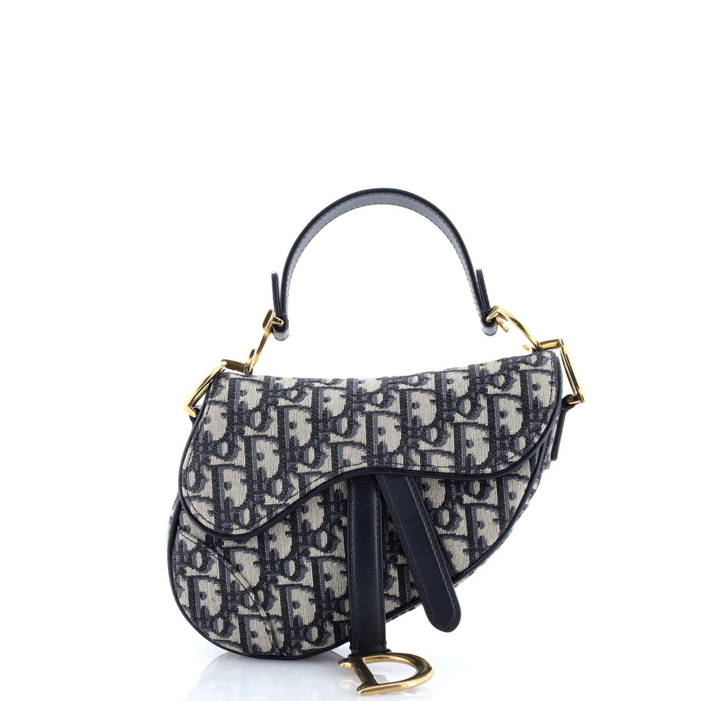 Saddle Handbag Oblique Canvas Mini