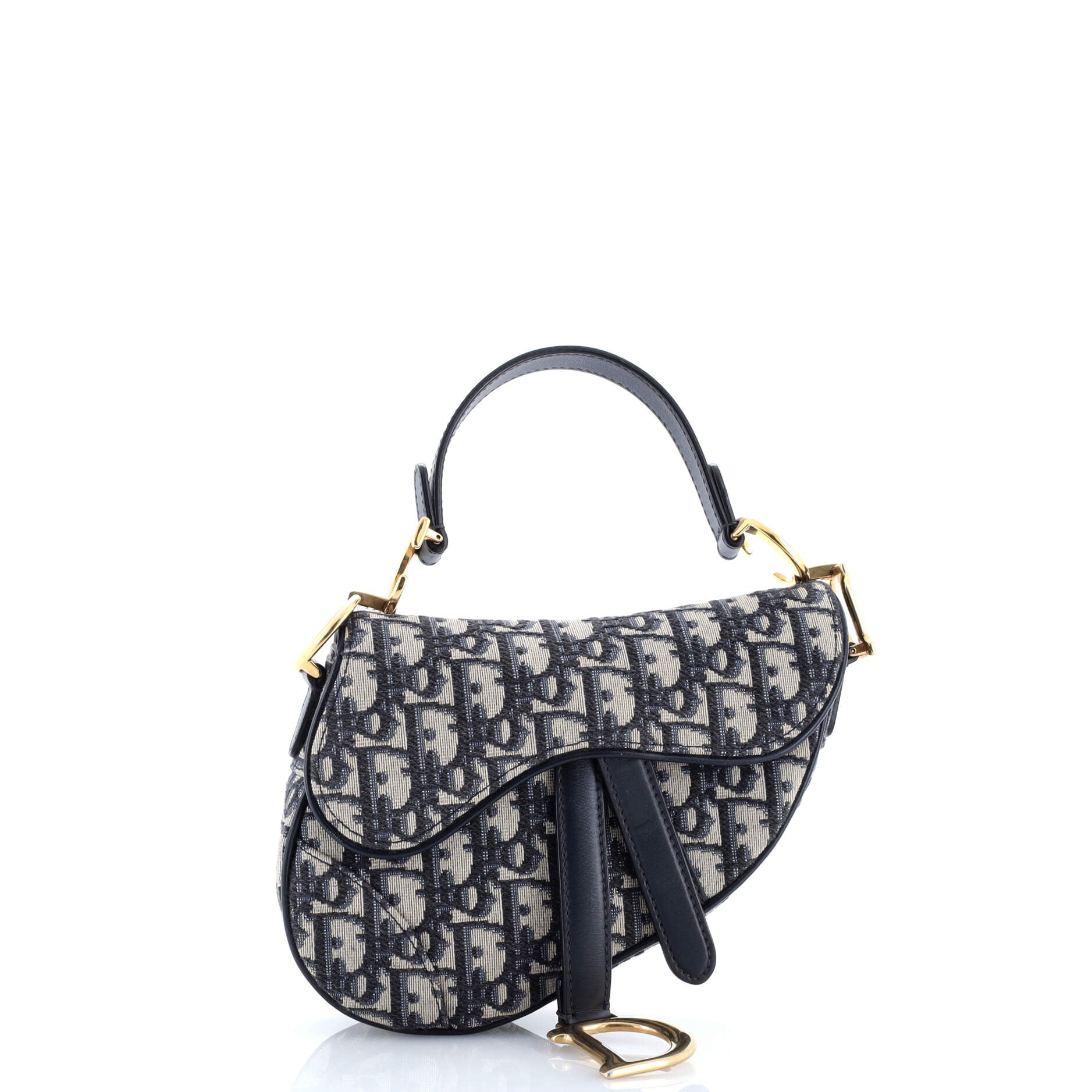 Saddle Handbag Oblique Canvas Mini