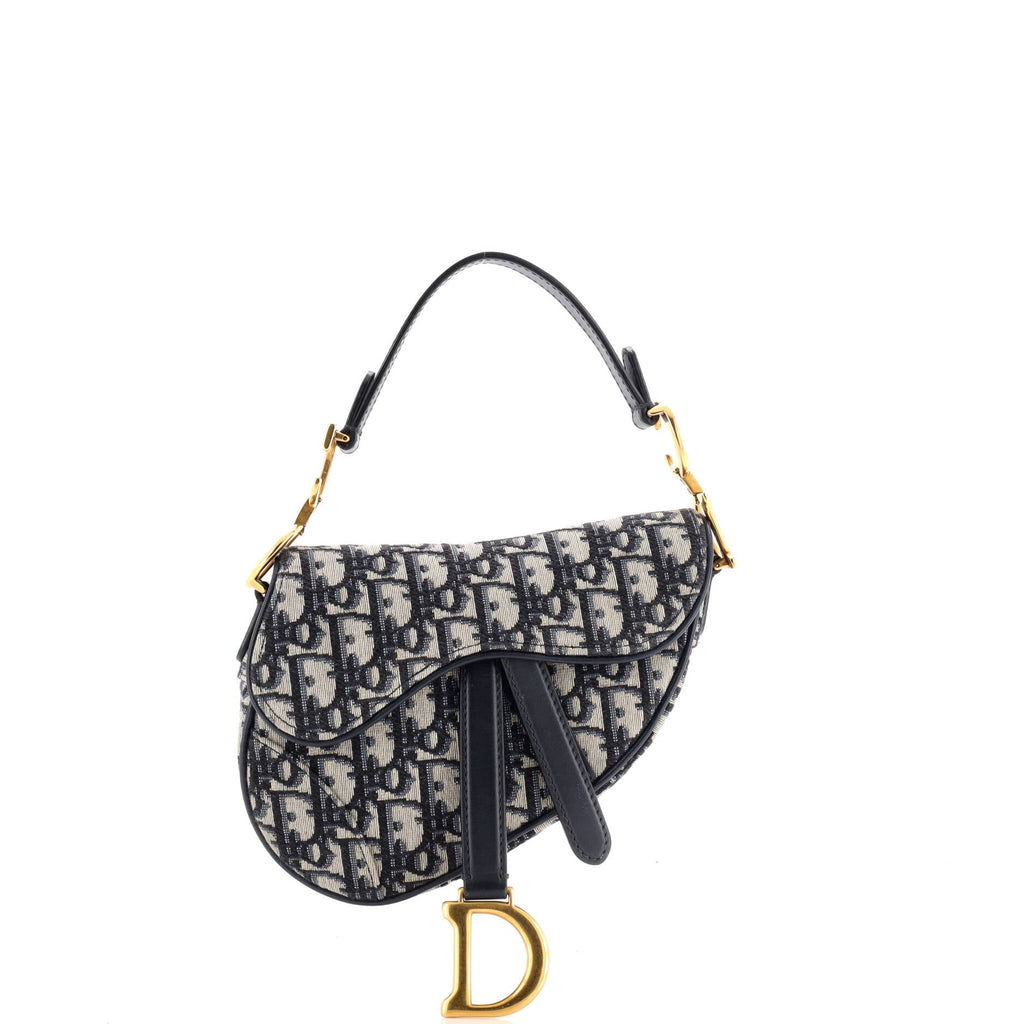 Saddle Handbag Oblique Canvas Mini