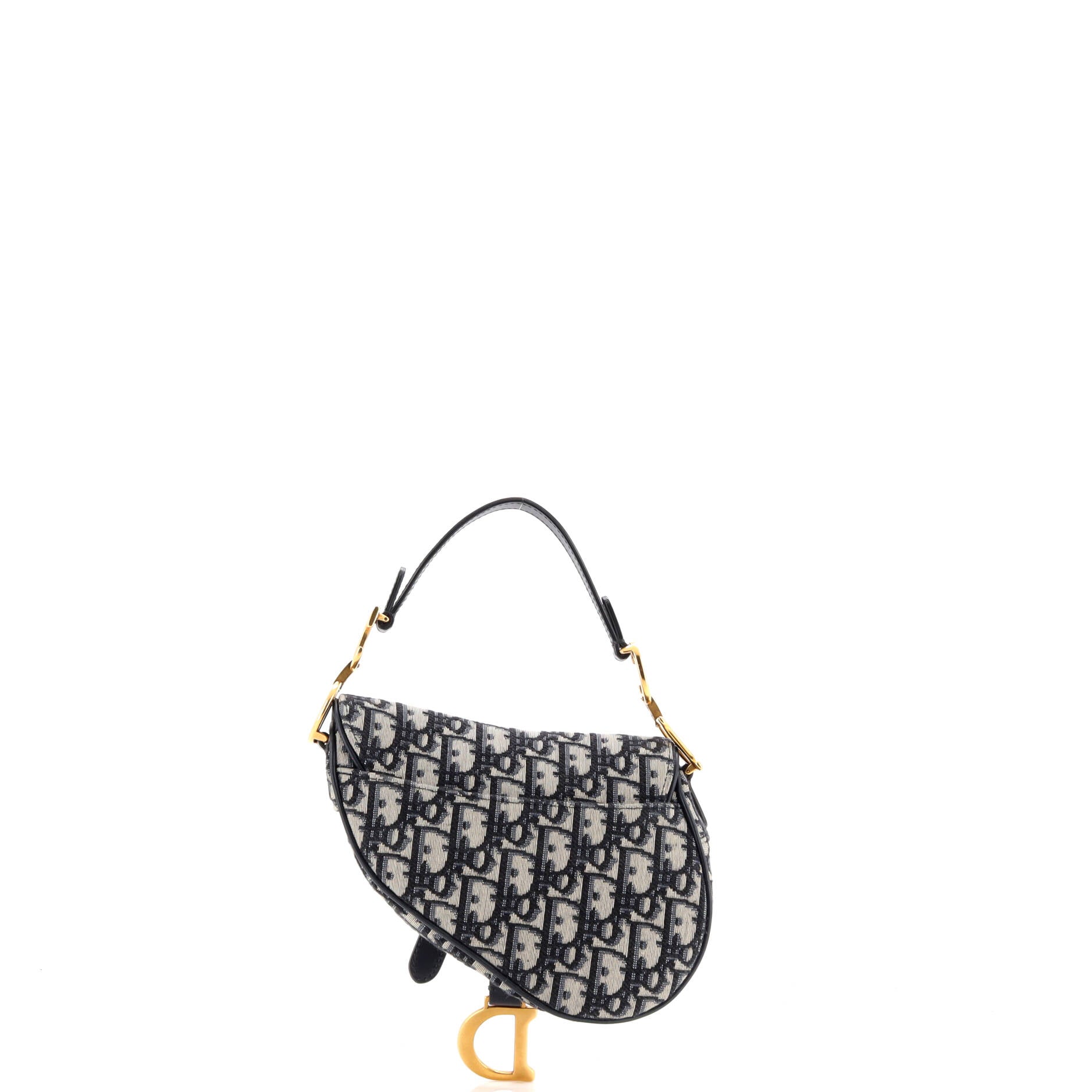 Saddle Handbag Oblique Canvas Mini