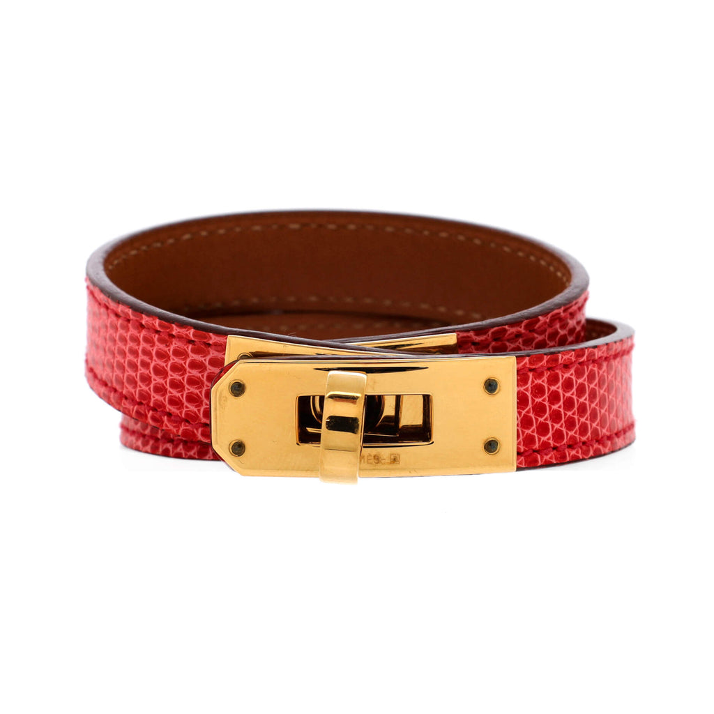 Kelly Double Tour Bracelet Lizard