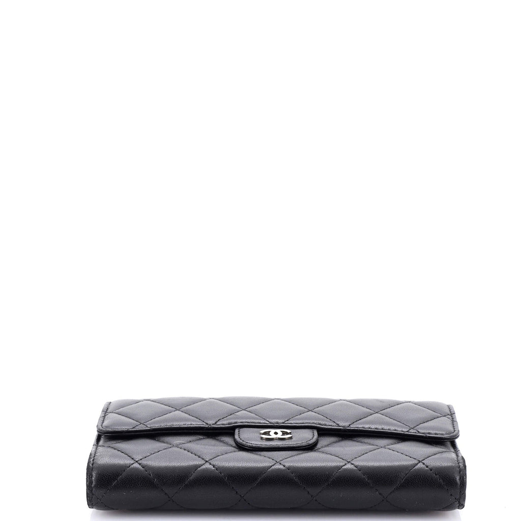 L-Flap Wallet Quilted Lambskin Long