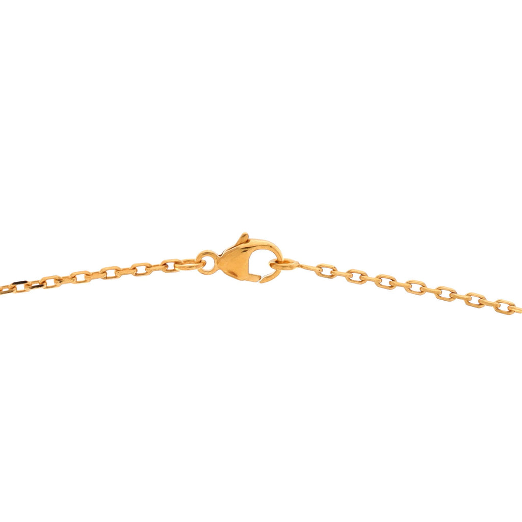 Pop H Pendant Chain Necklace Metal and Enamel Mini