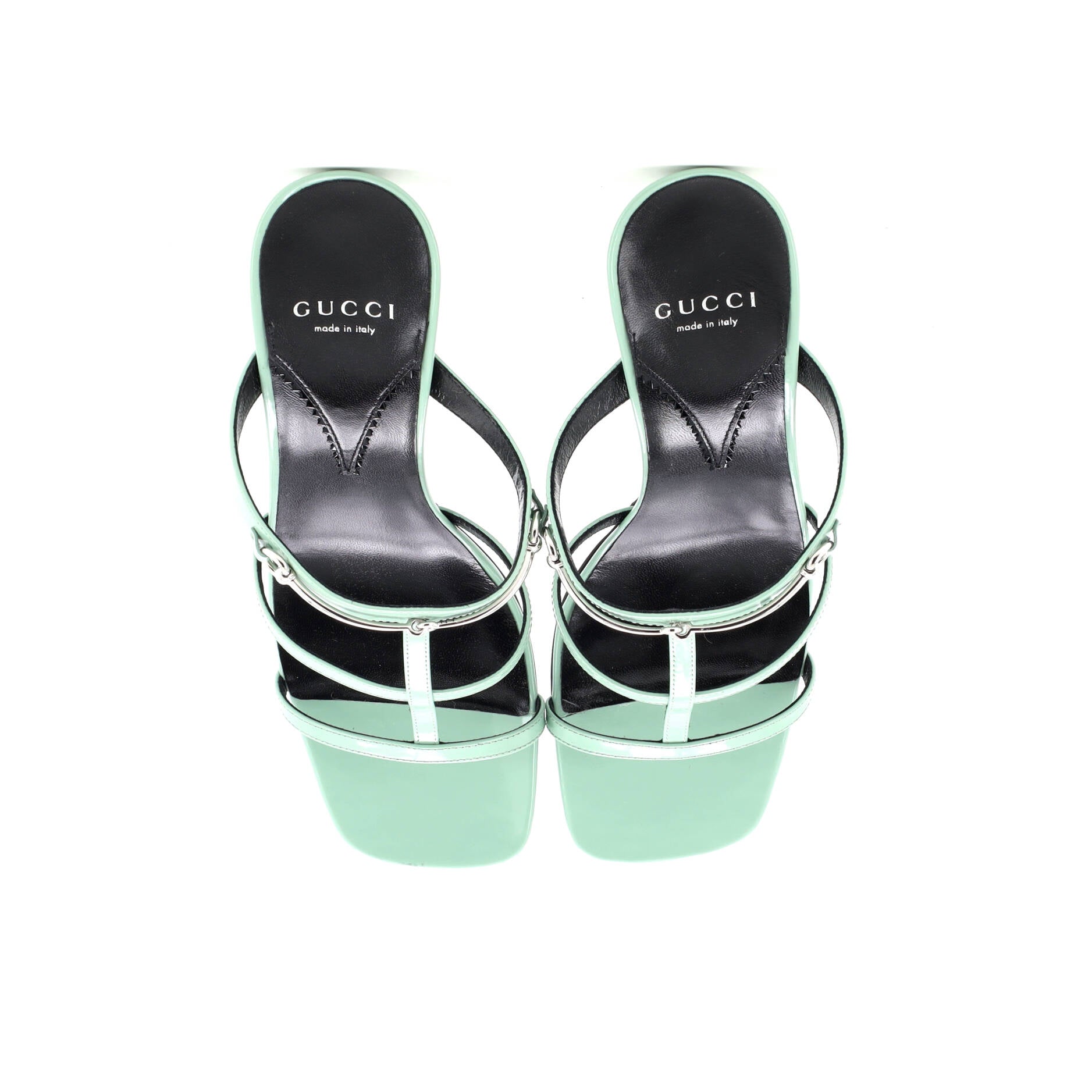 Women's Horsebit Cage Heeled Sandals Leather