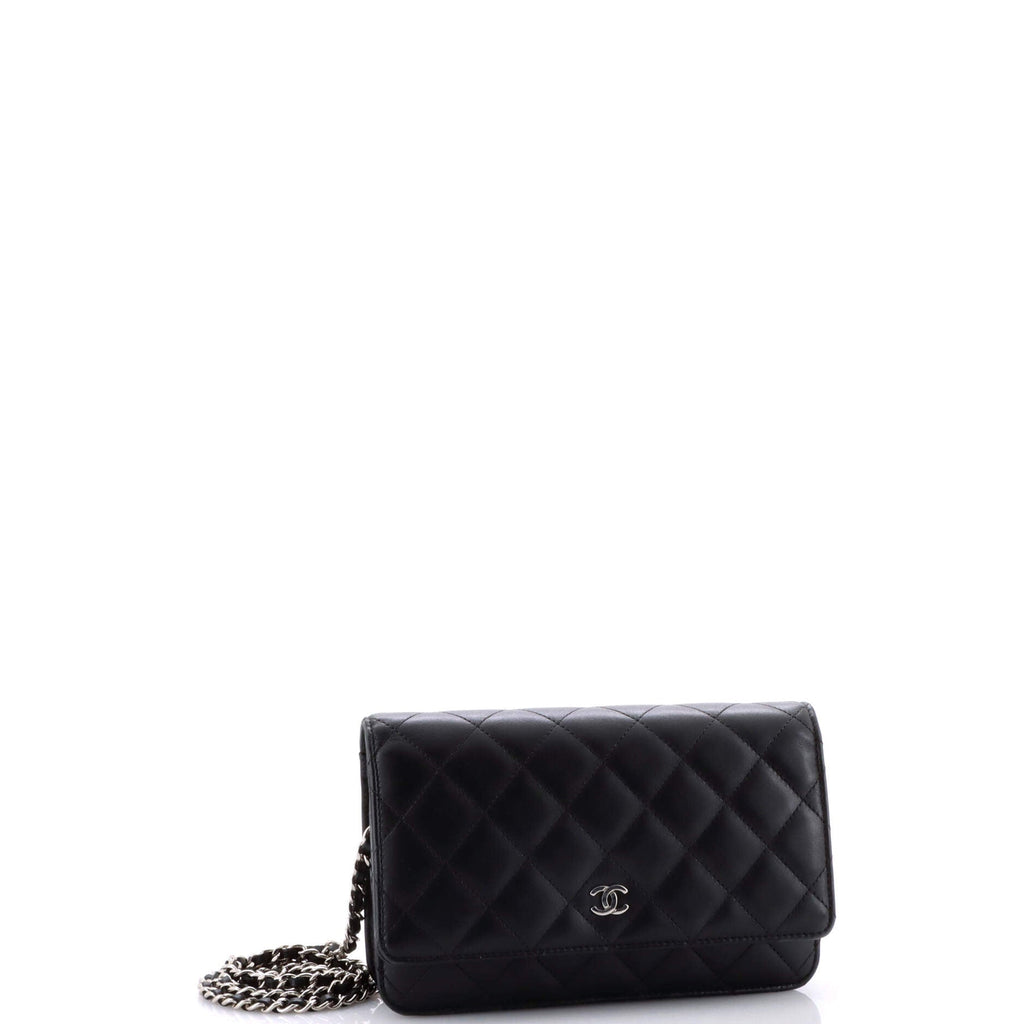 Wallet on Chain Quilted Lambskin