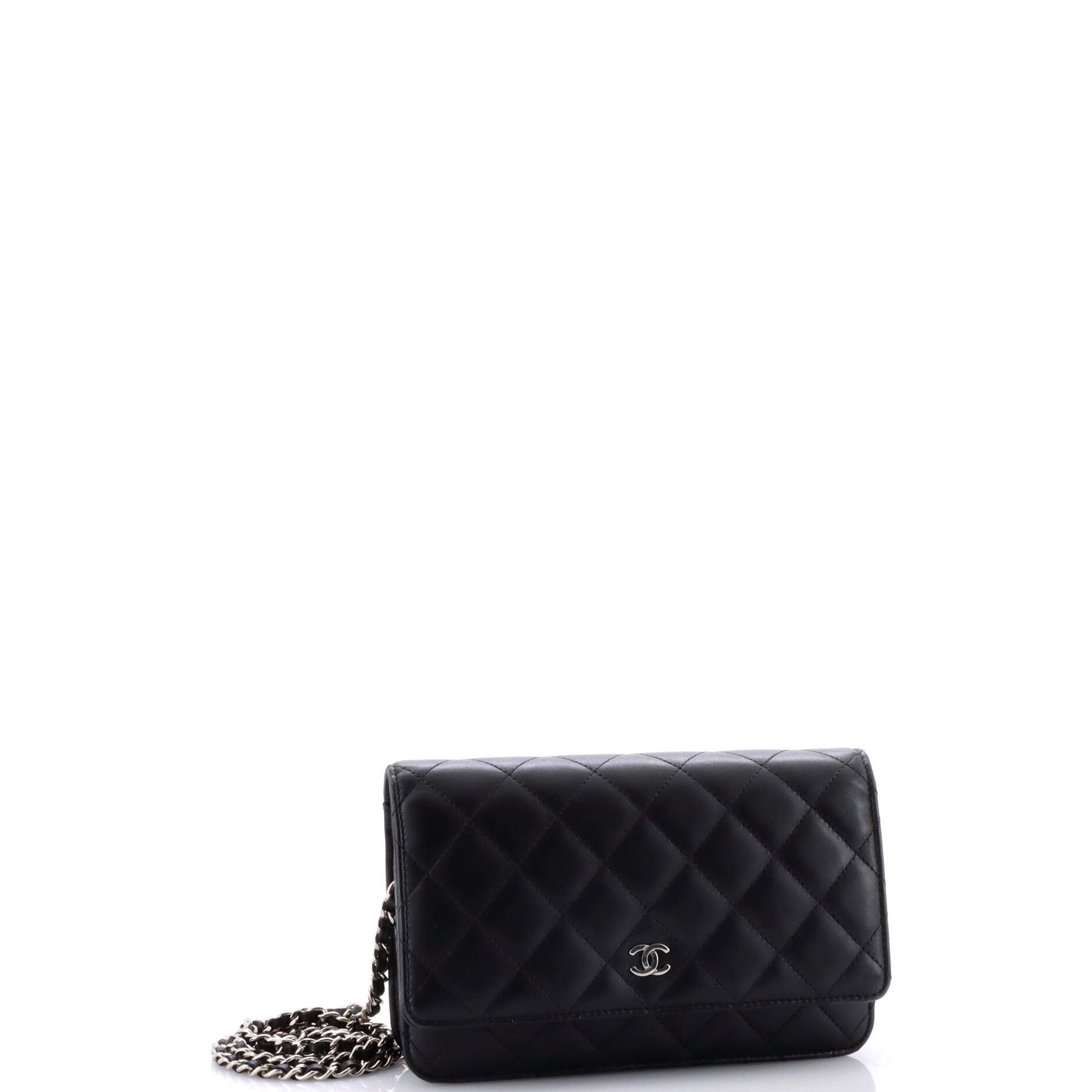 Wallet on Chain Quilted Lambskin