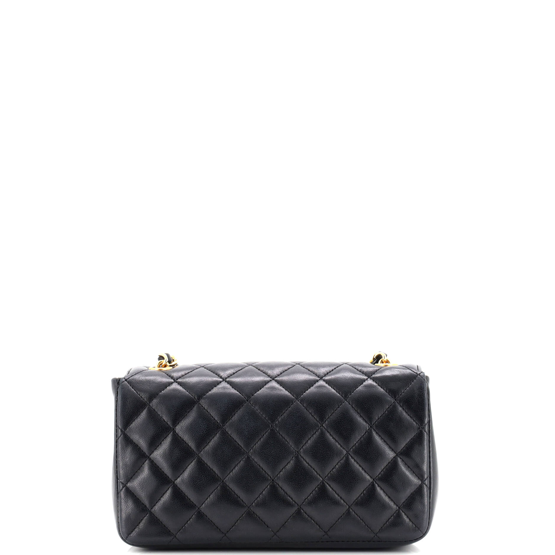 Vintage CC Chain Flap Bag Quilted Lambskin Mini