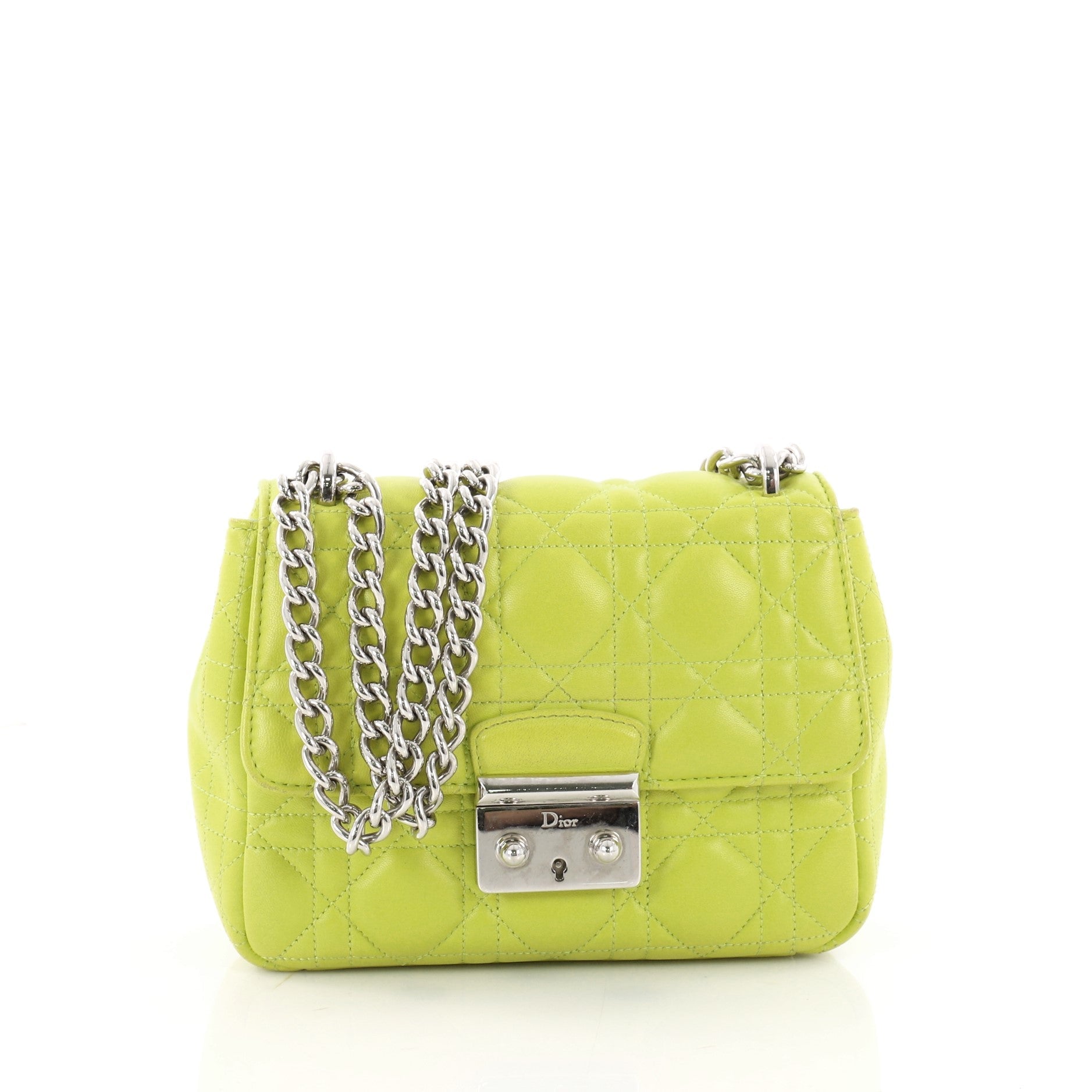 Miss Dior Long Chain Handbag Cannage Quilt Lambskin Mini