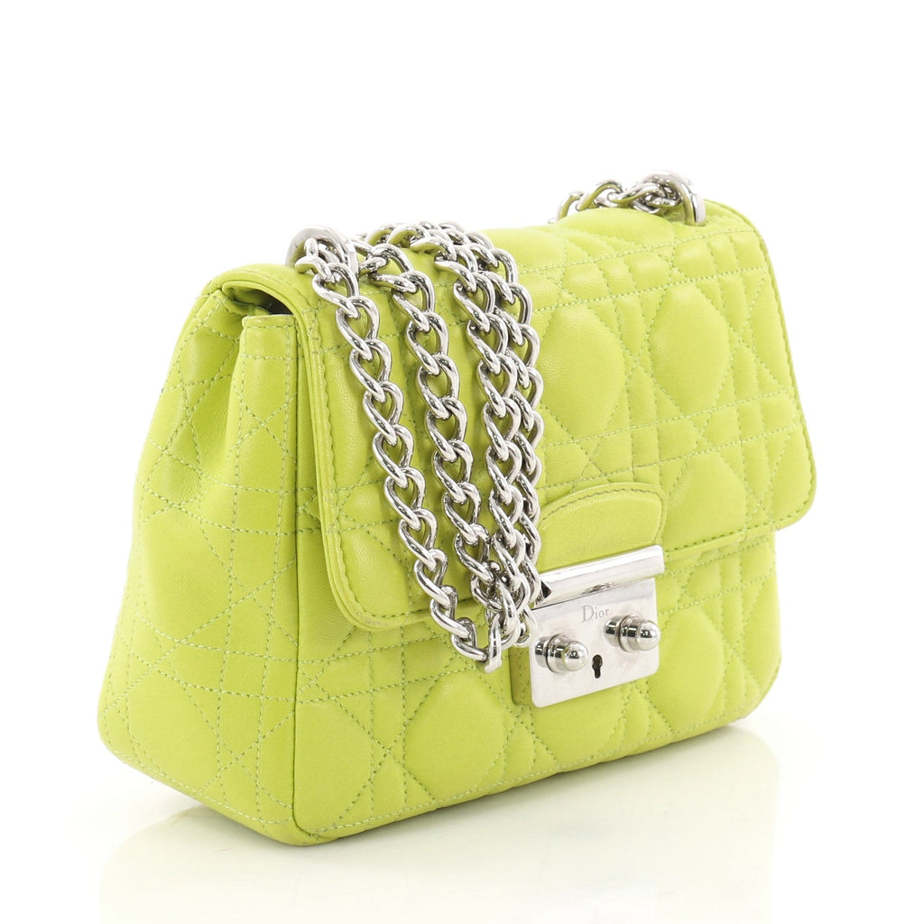 Miss Dior Long Chain Handbag Cannage Quilt Lambskin Mini