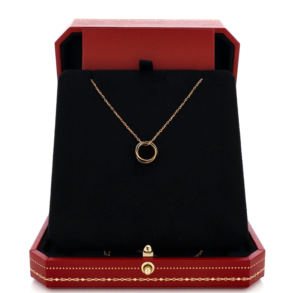 Baby Trinity Pendant Necklace 18K Tricolor Gold