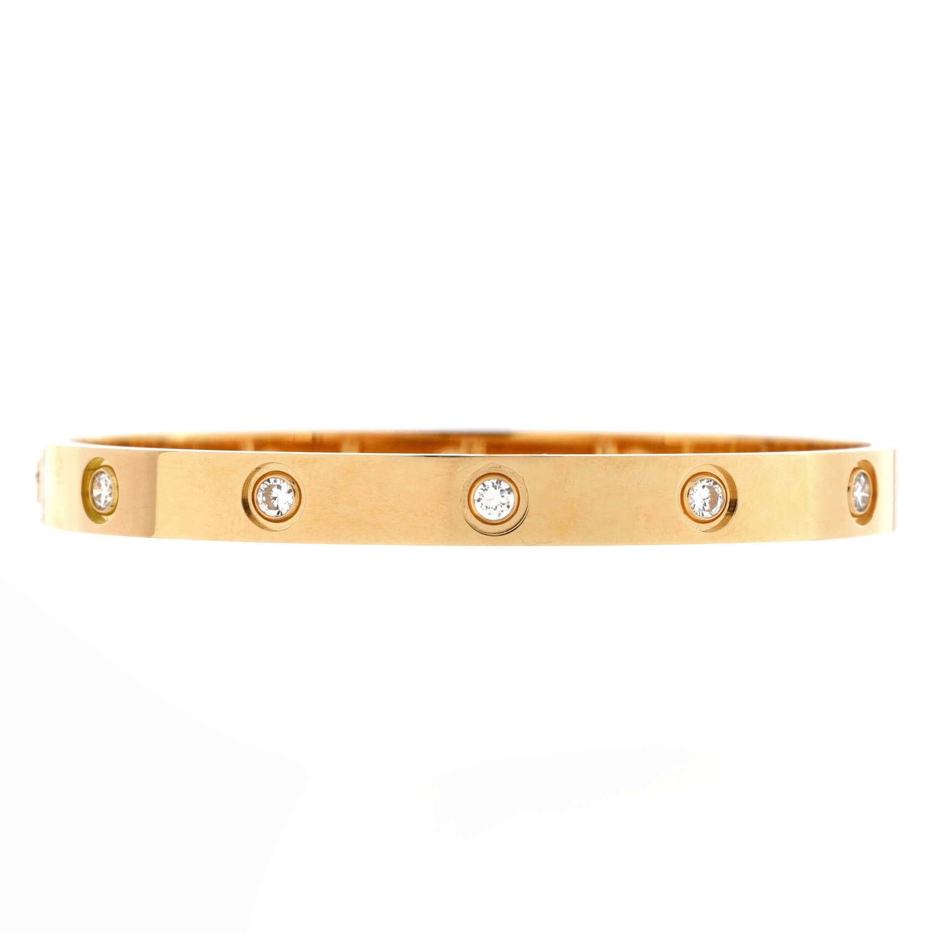 Love 10 Diamond Bracelet 18K Yellow Gold with Diamonds