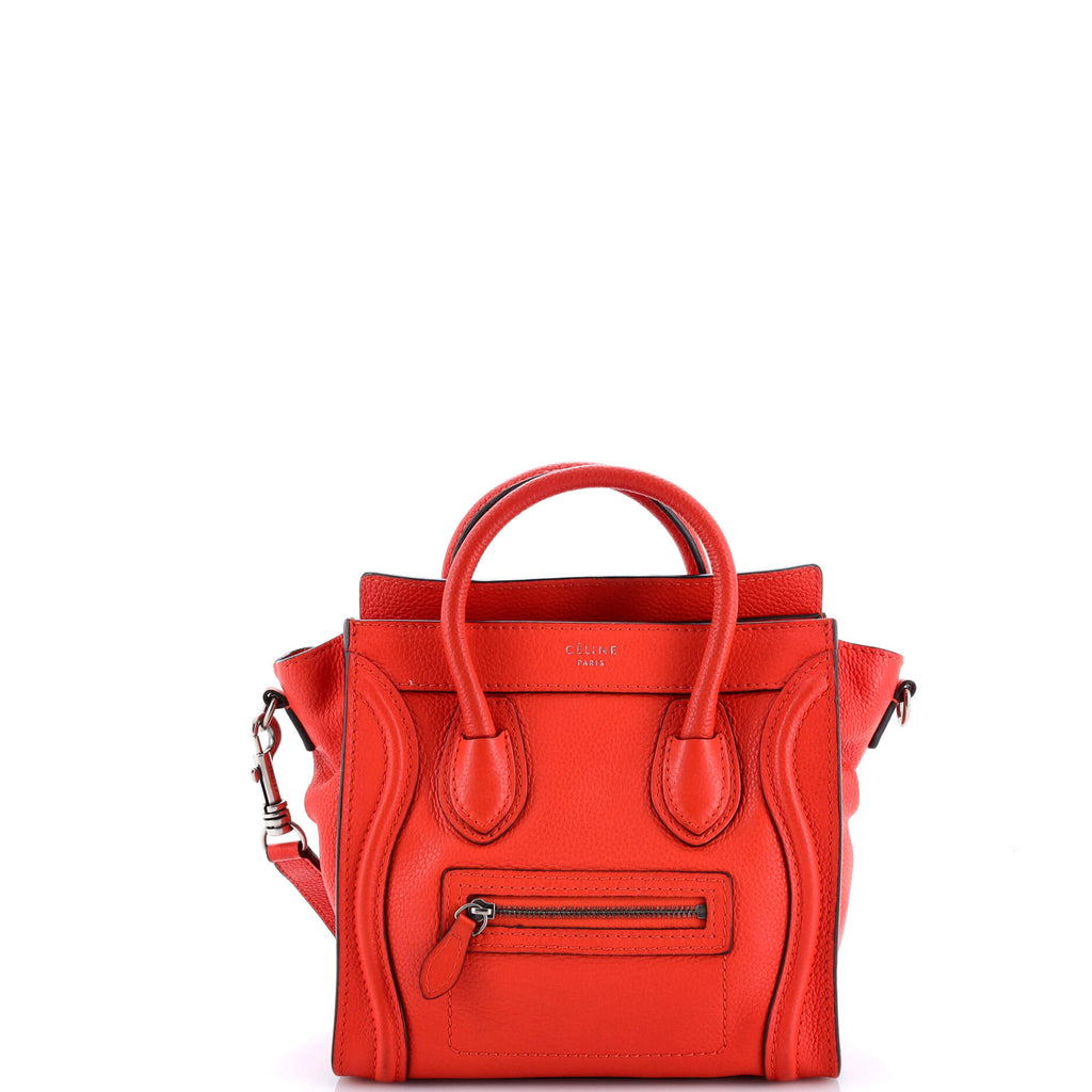 Luggage Bag Grainy Leather Nano