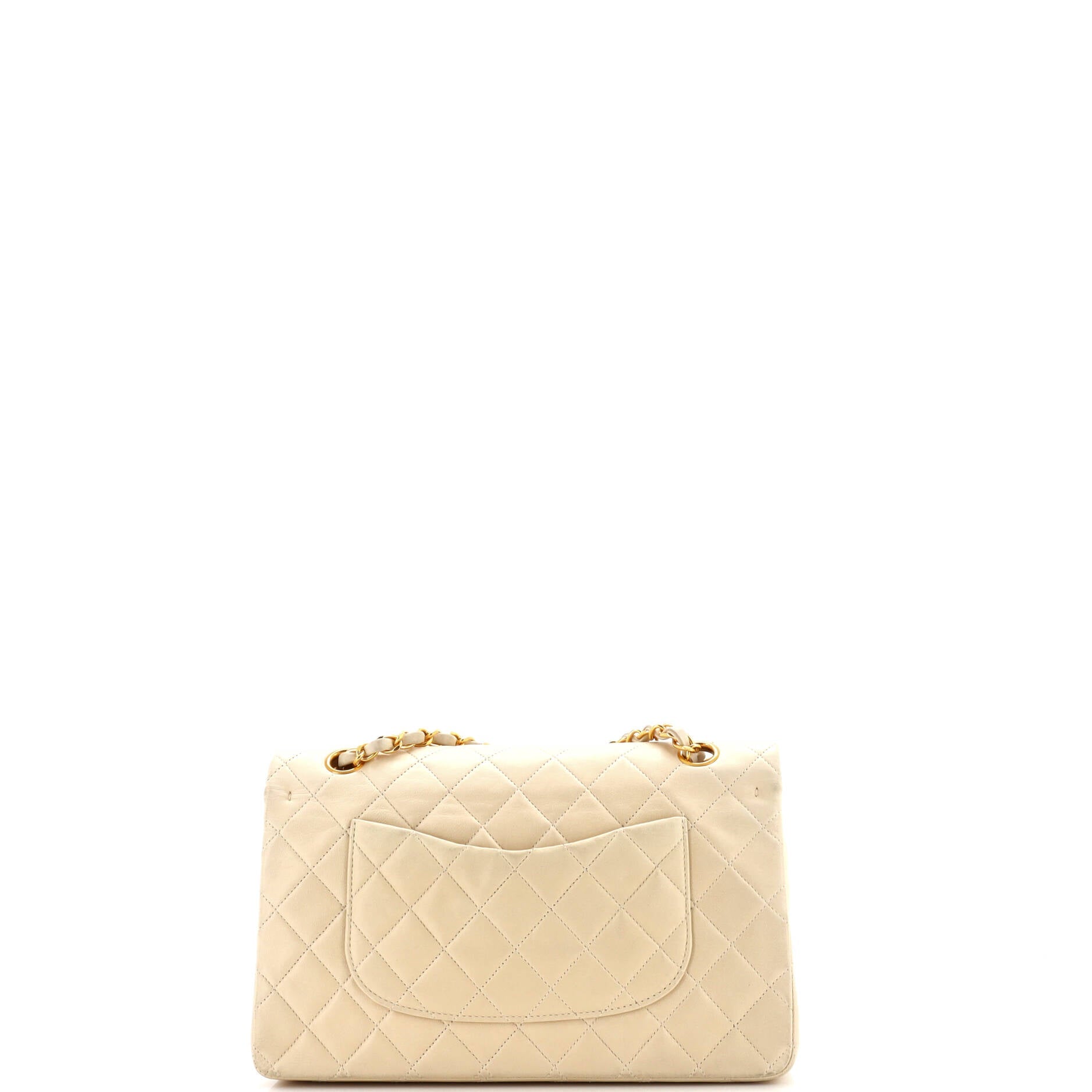 Vintage Classic Double Flap Bag Quilted Lambskin Medium
