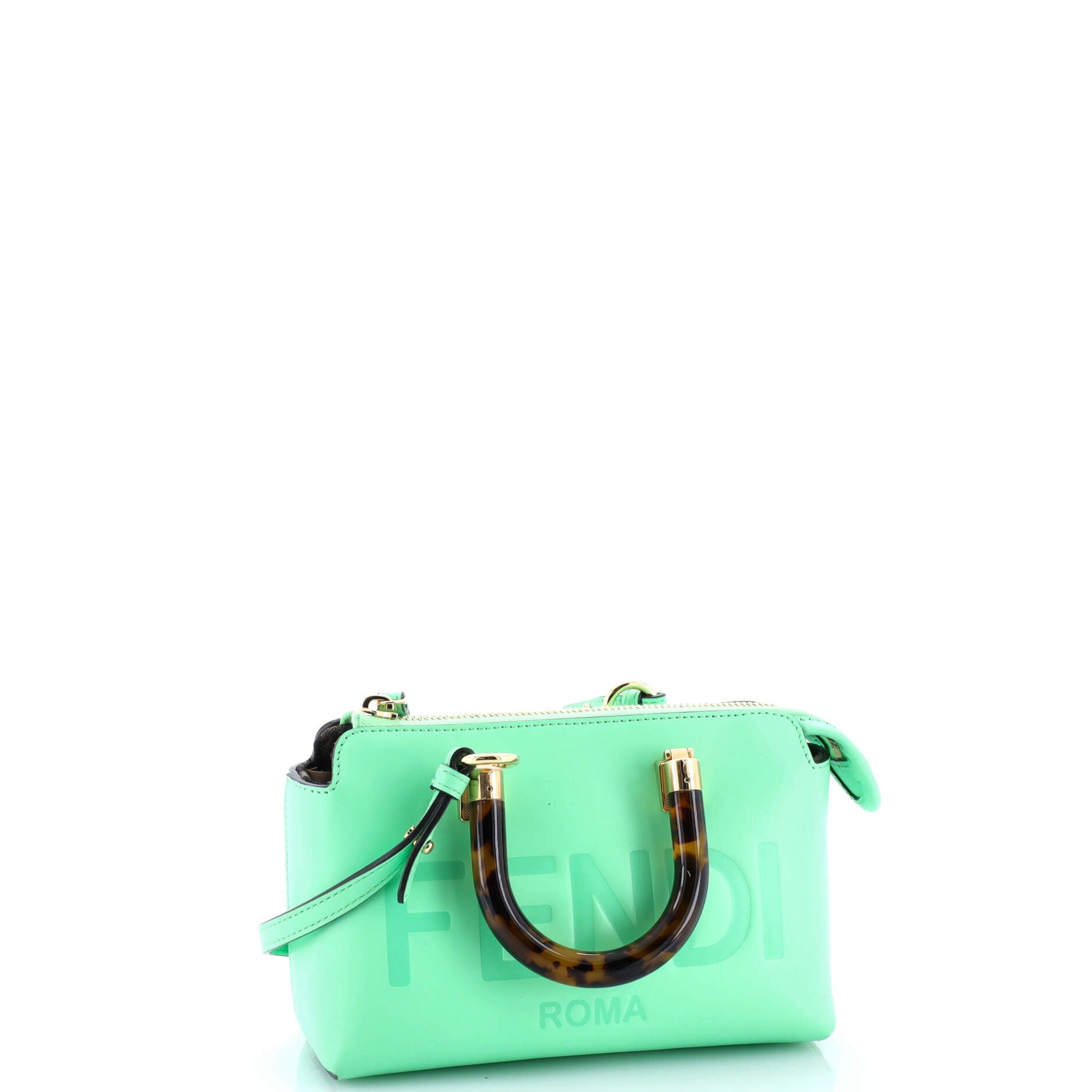 Logo By The Way Top Handle Bag Embossed Leather Mini