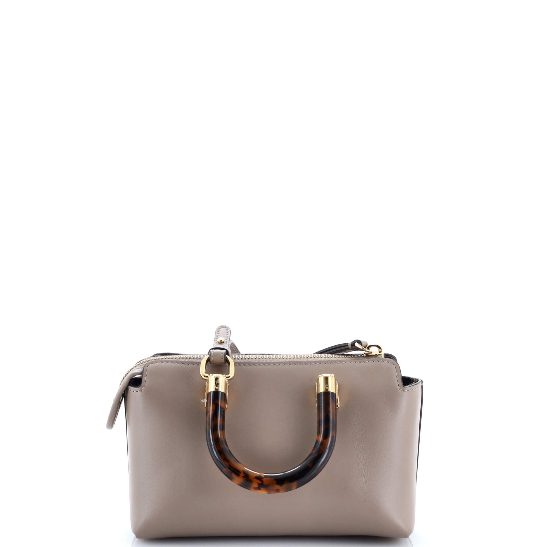 Logo By The Way Top Handle Bag Embossed Leather Mini