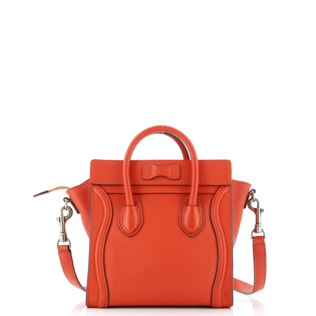 Luggage Bag Grainy Leather Nano