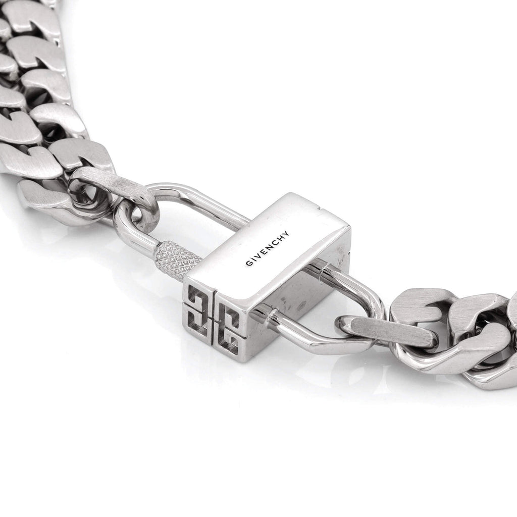 Lock G-Chain Station Necklace Metal