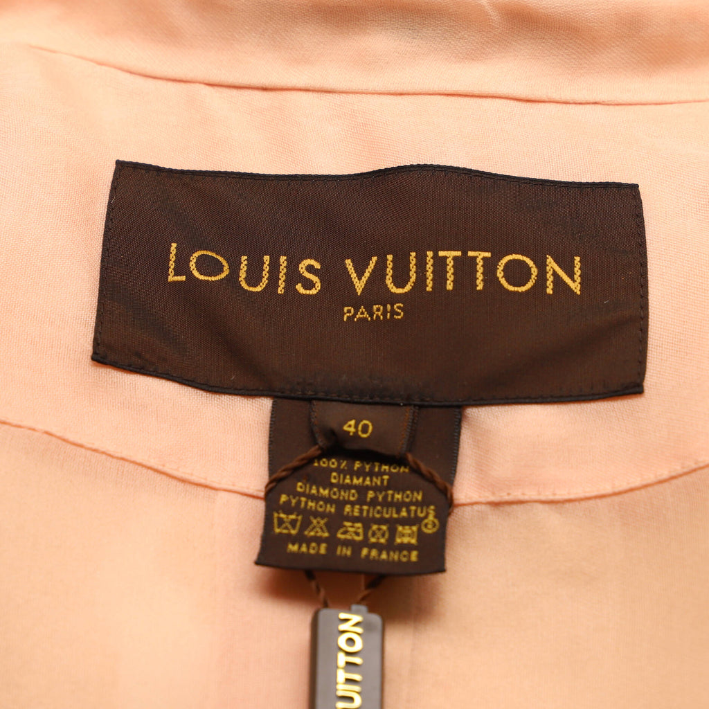 Women's Belted Button Up Coat Python