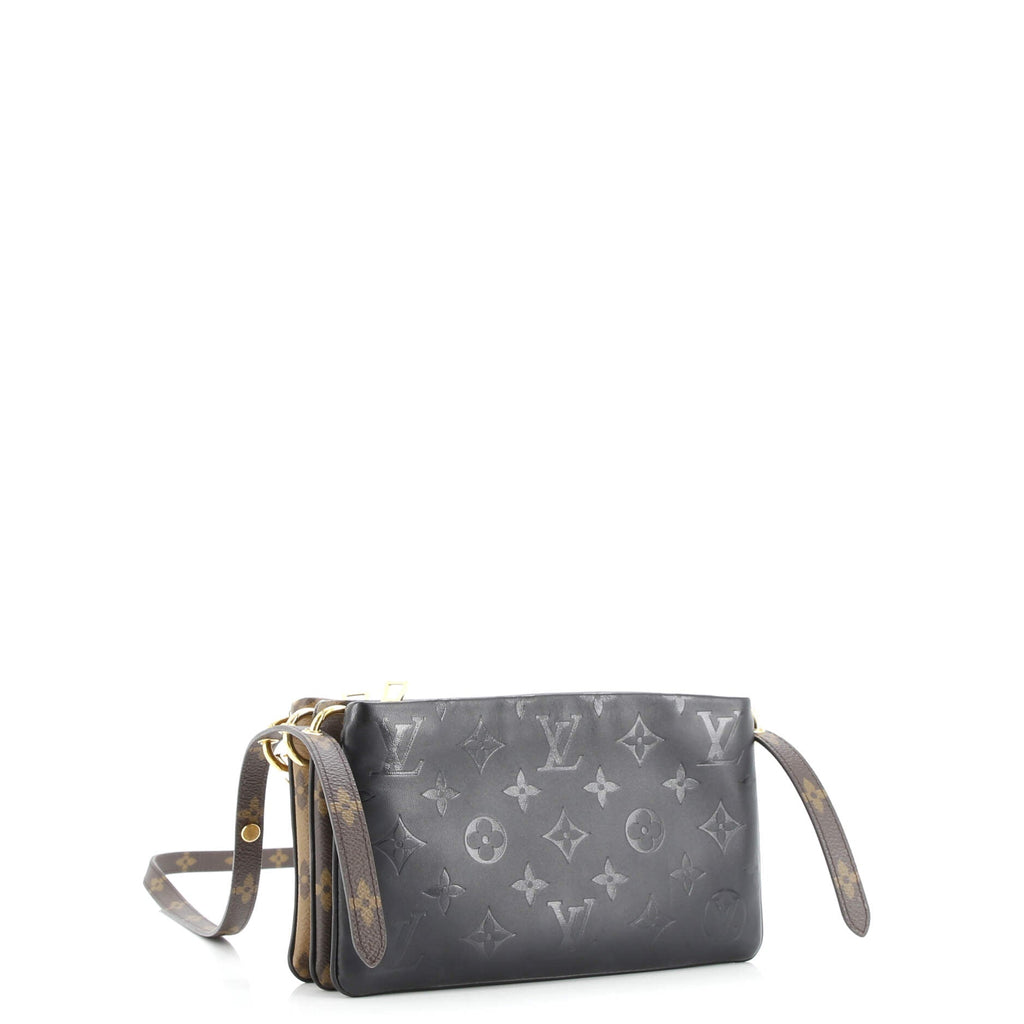 LV3 Pouch Bag Monogram Canvas, Reverse Monogram Canvas and Monogram Ink Embossed Lambskin