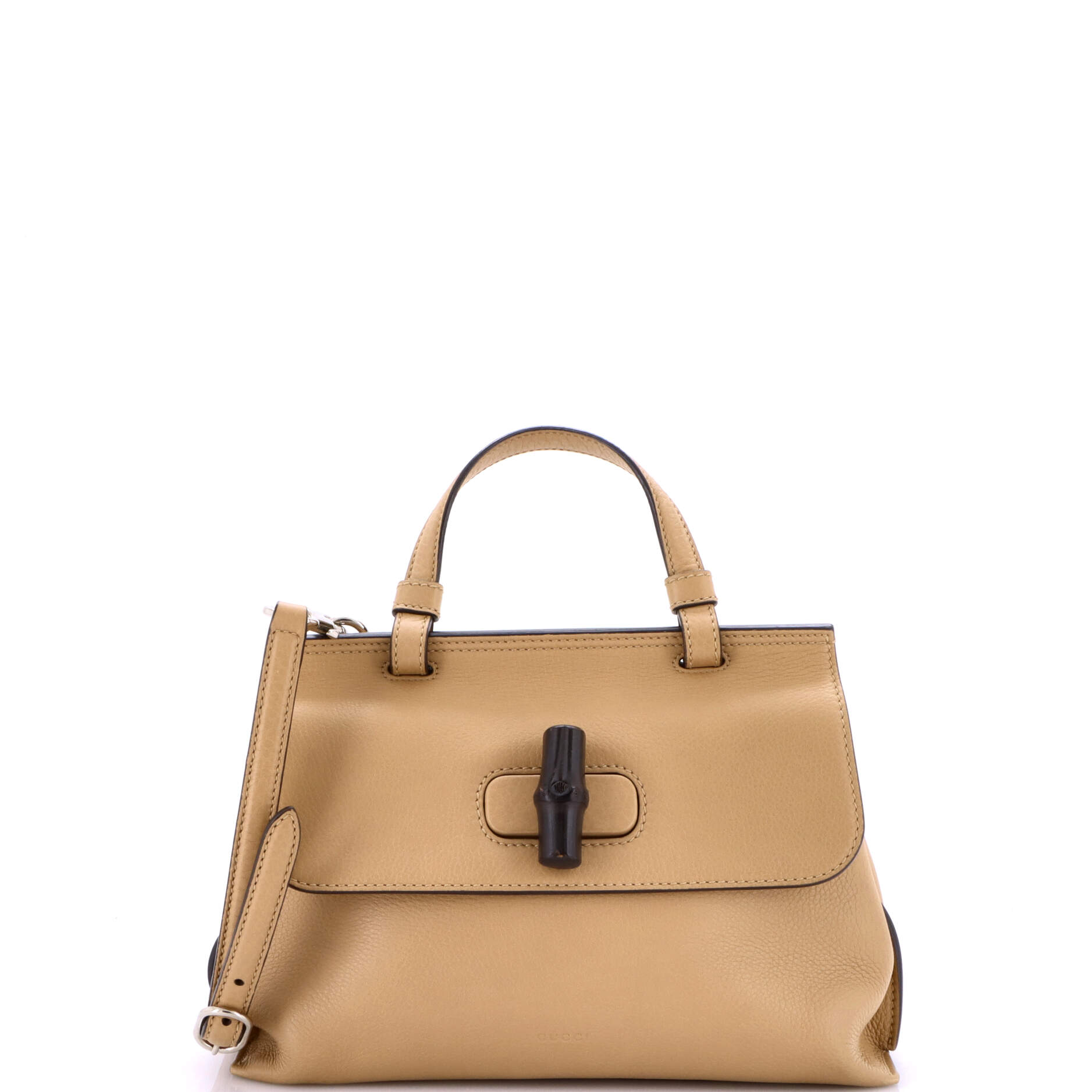 Bamboo Daily Top Handle Bag Leather Small