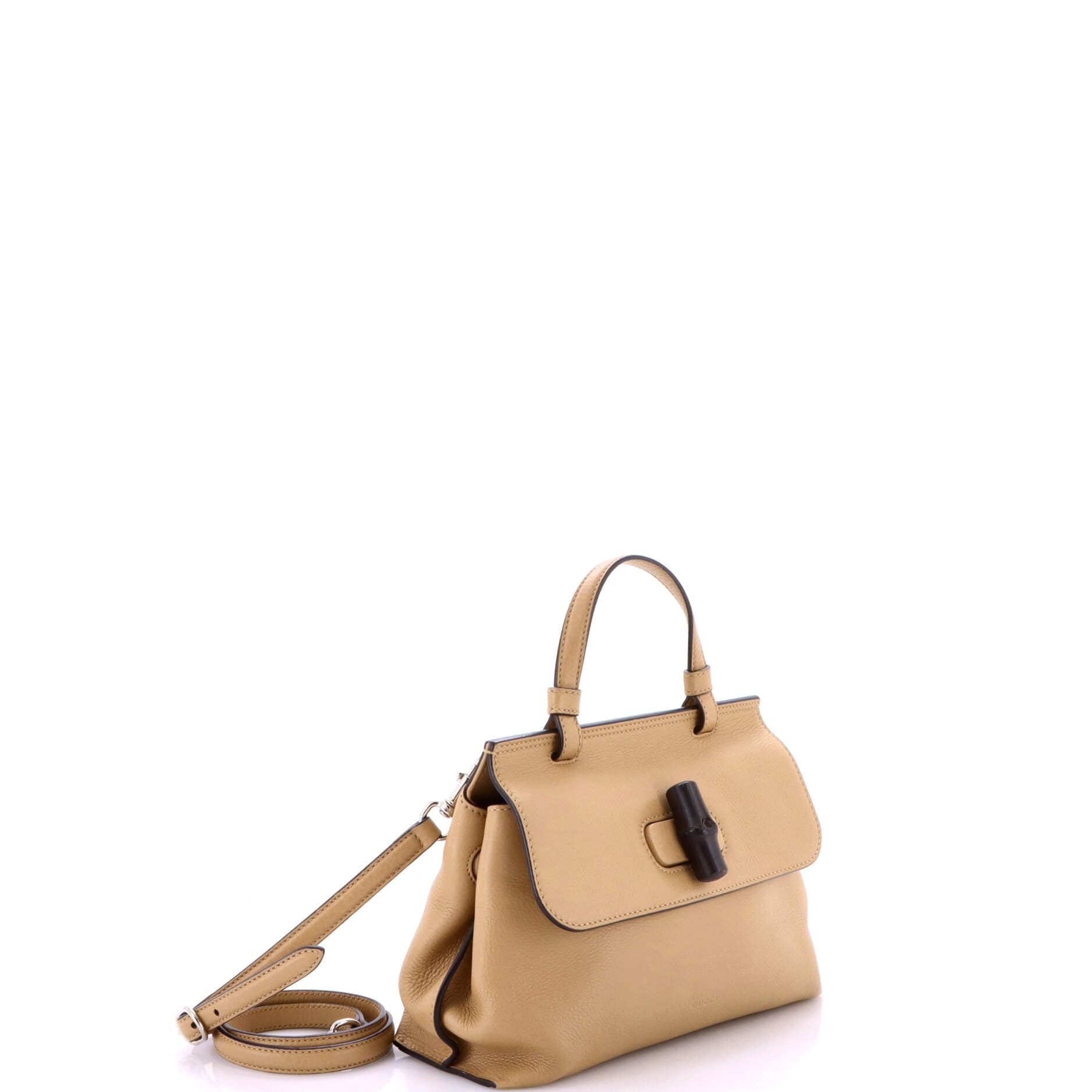 Bamboo Daily Top Handle Bag Leather Small
