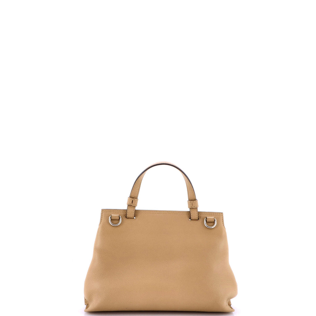 Bamboo Daily Top Handle Bag Leather Small