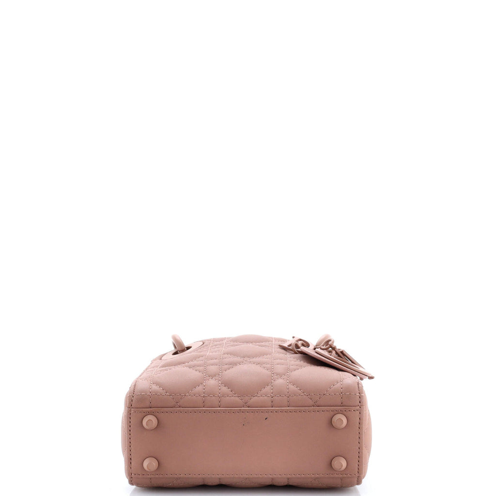 Ultra Matte Lady Dior Chain Bag Cannage Quilt Calfskin Mini