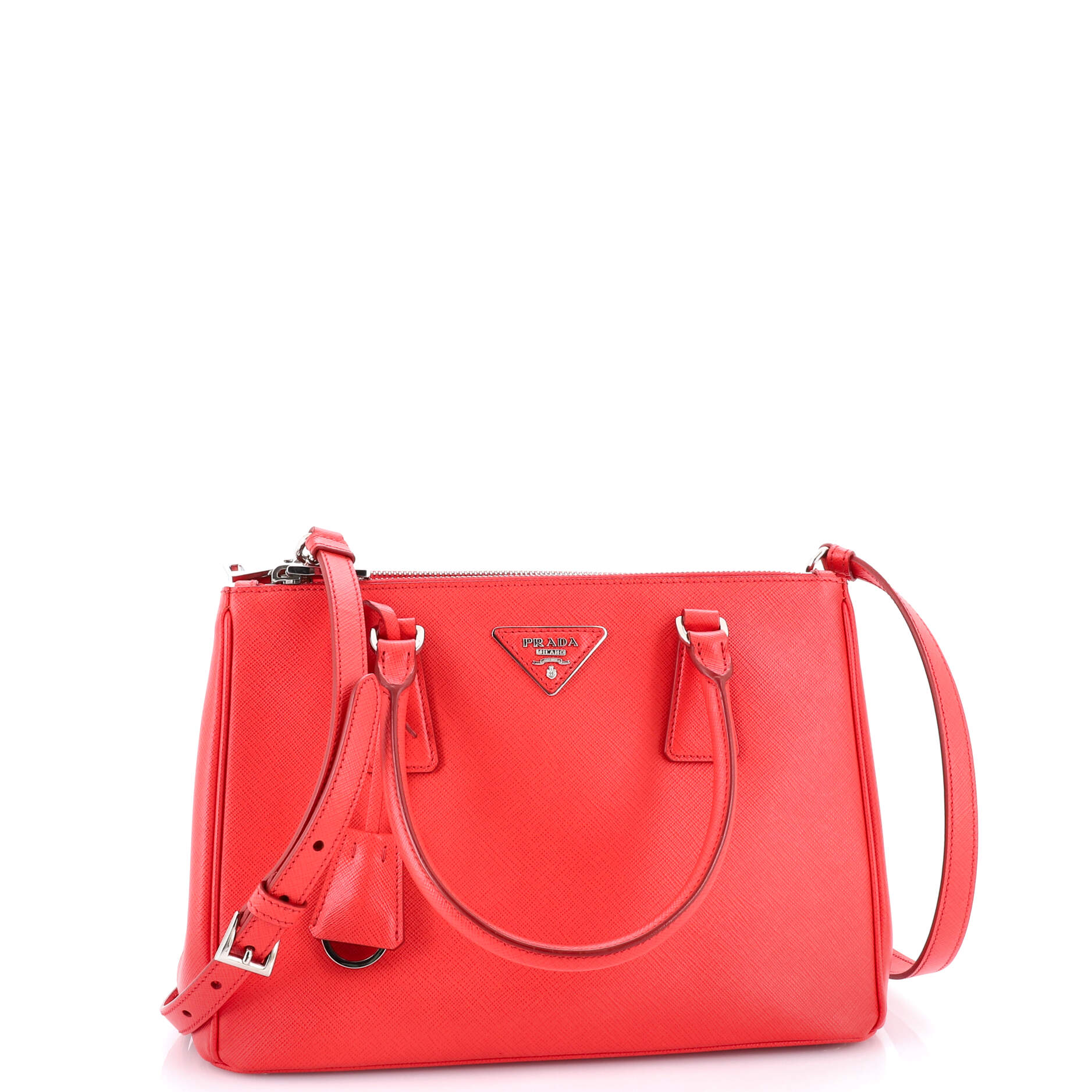 Galleria Double Zip Tote Saffiano Leather Small