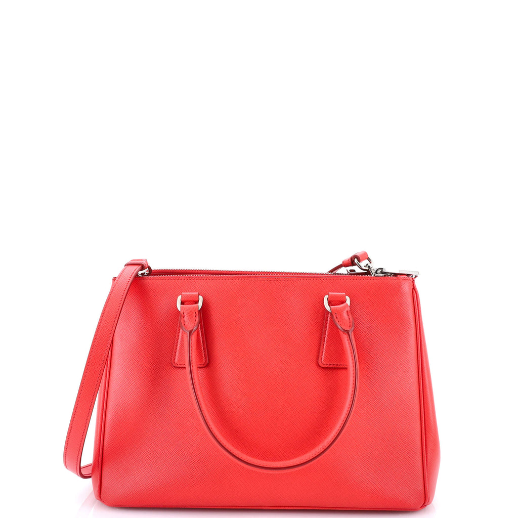 Galleria Double Zip Tote Saffiano Leather Small