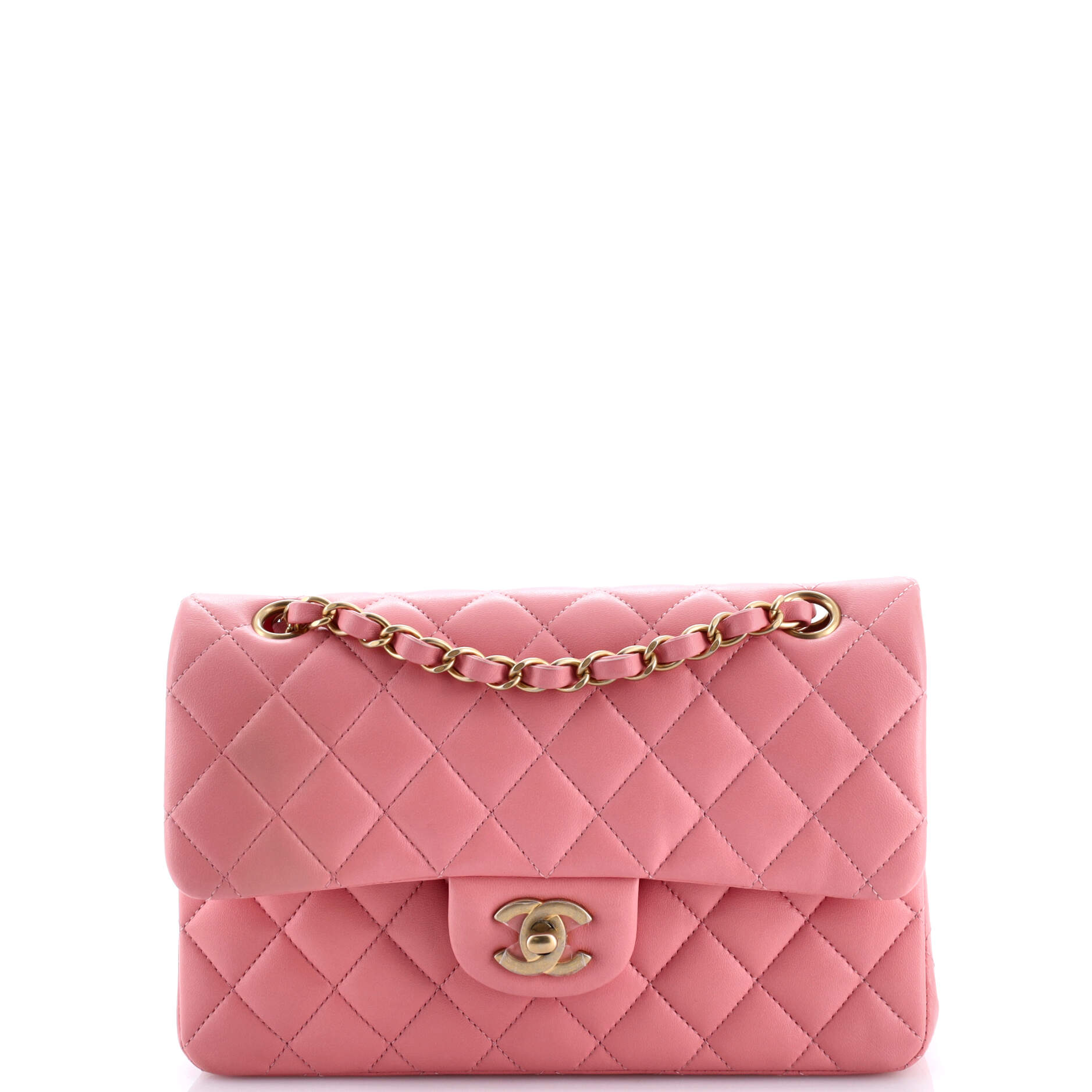 Classic Double Flap Bag Quilted Lambskin Small