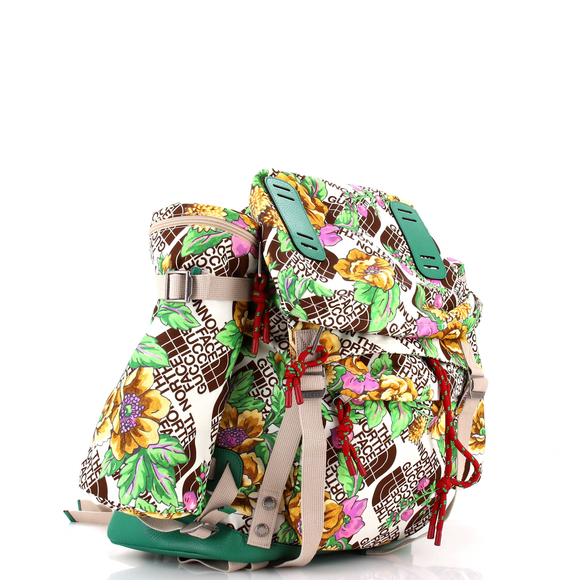 Gucci x The North Face Flap Backpack Printed Nylon Large