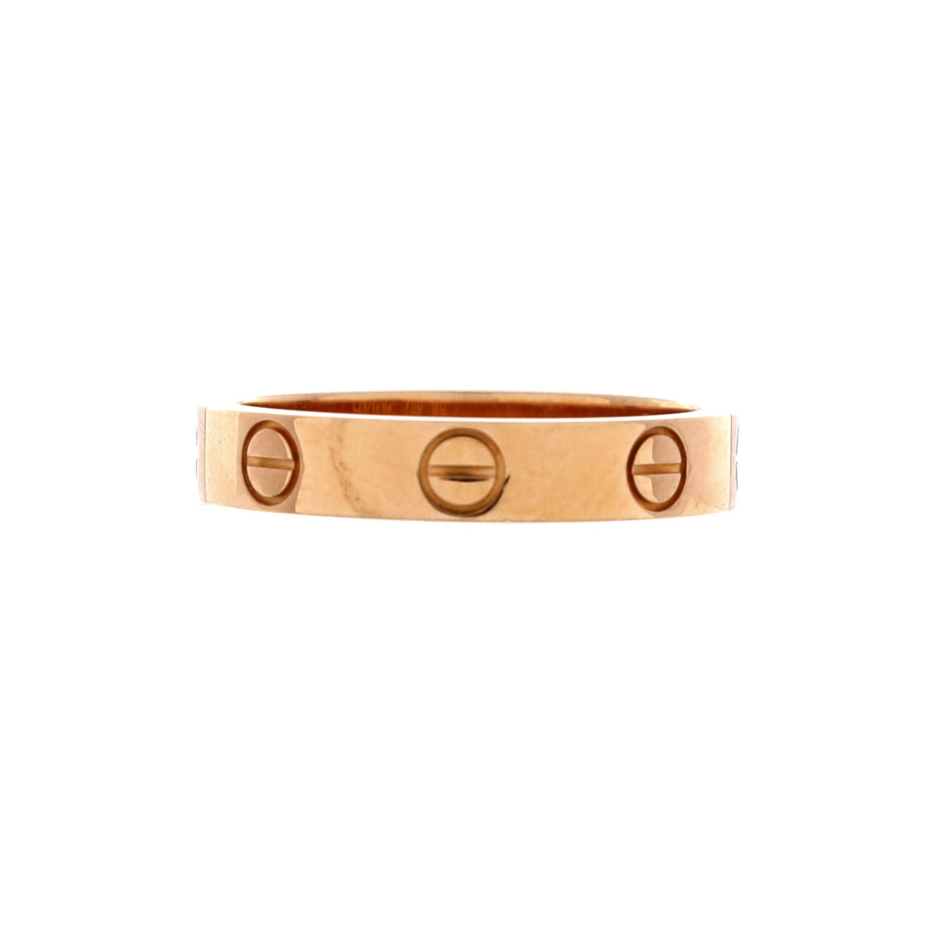 Love Wedding Band Ring 18K Rose Gold