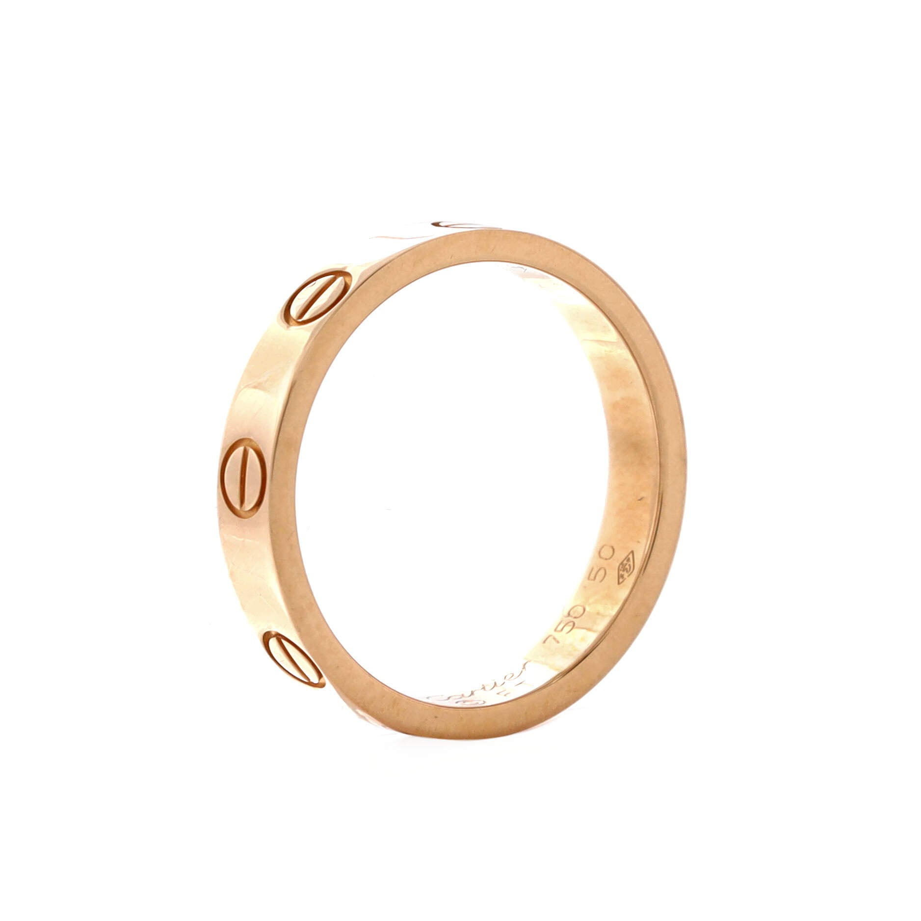 Love Wedding Band Ring 18K Rose Gold