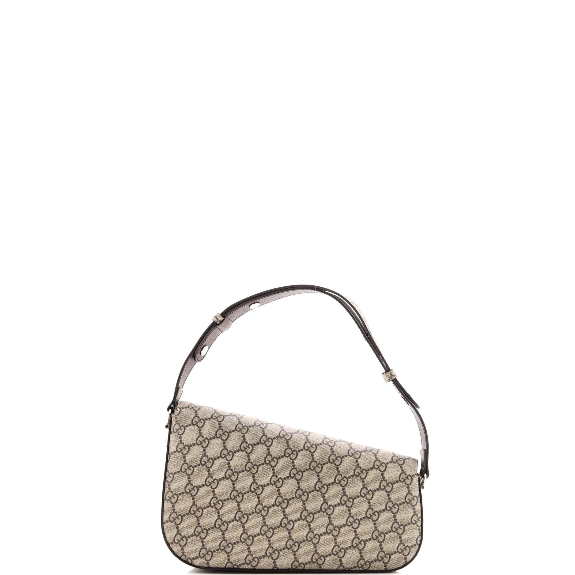 Horsebit 1955 Asymmetric Shoulder Bag GG Coated Canvas Small