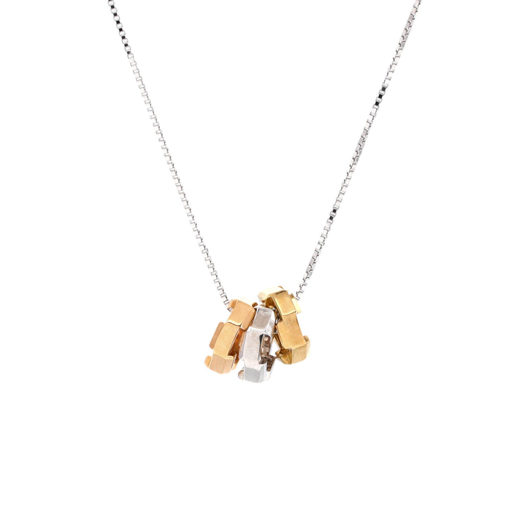 Link to Love Triple Necklace 18K Tricolor Gold