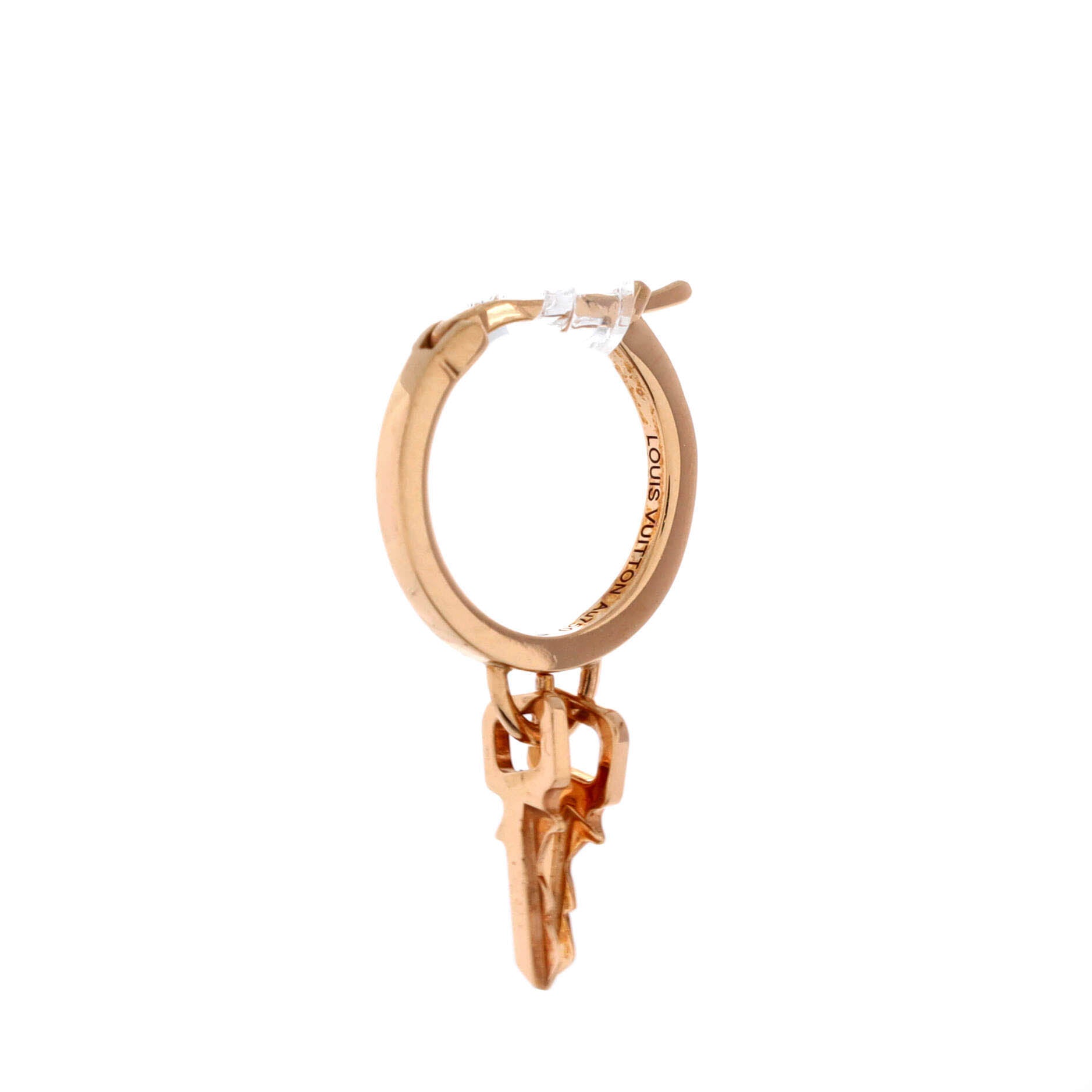 Lockit Hoop Earrings 18K Rose Gold