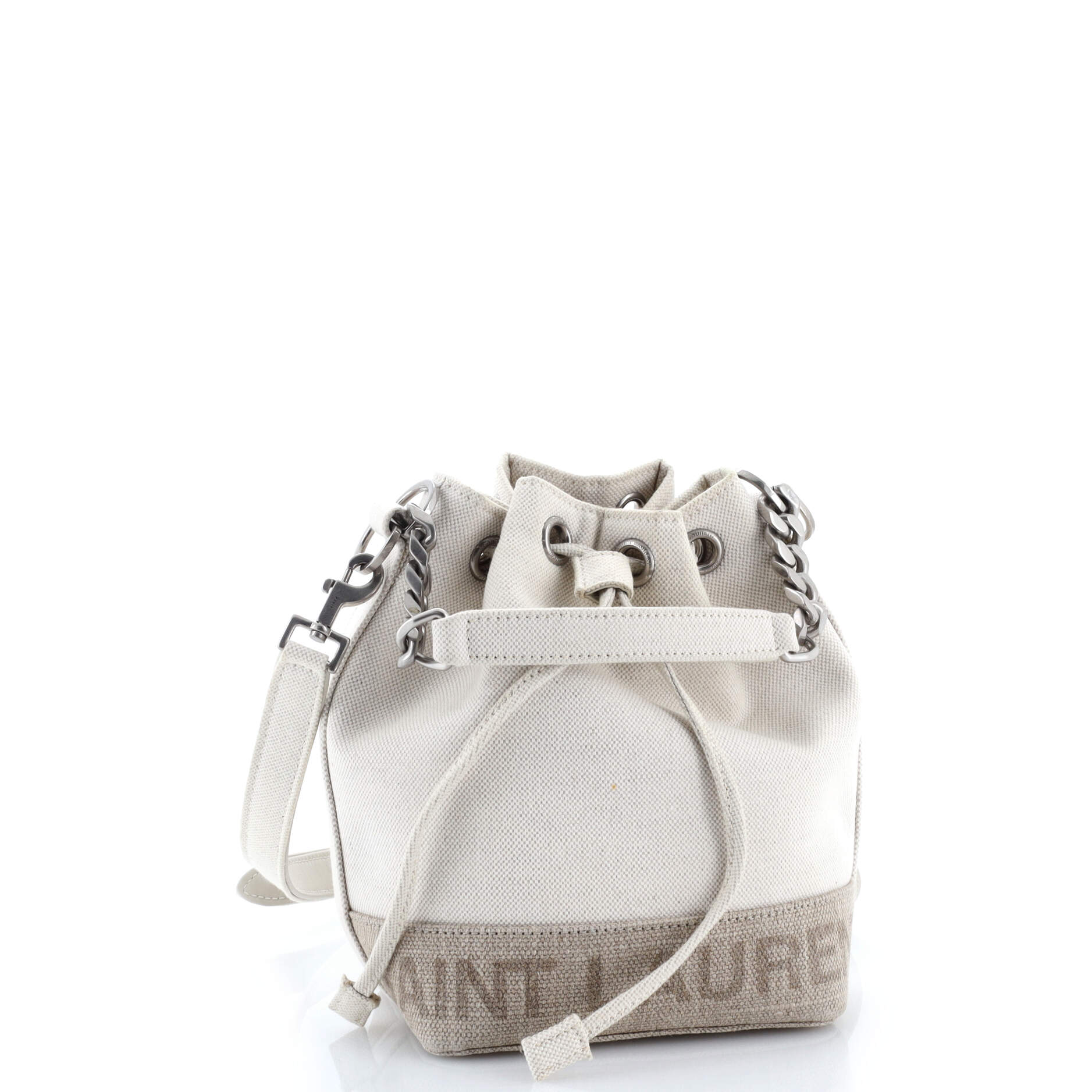 Rive Gauche Bucket Bag Canvas Mini