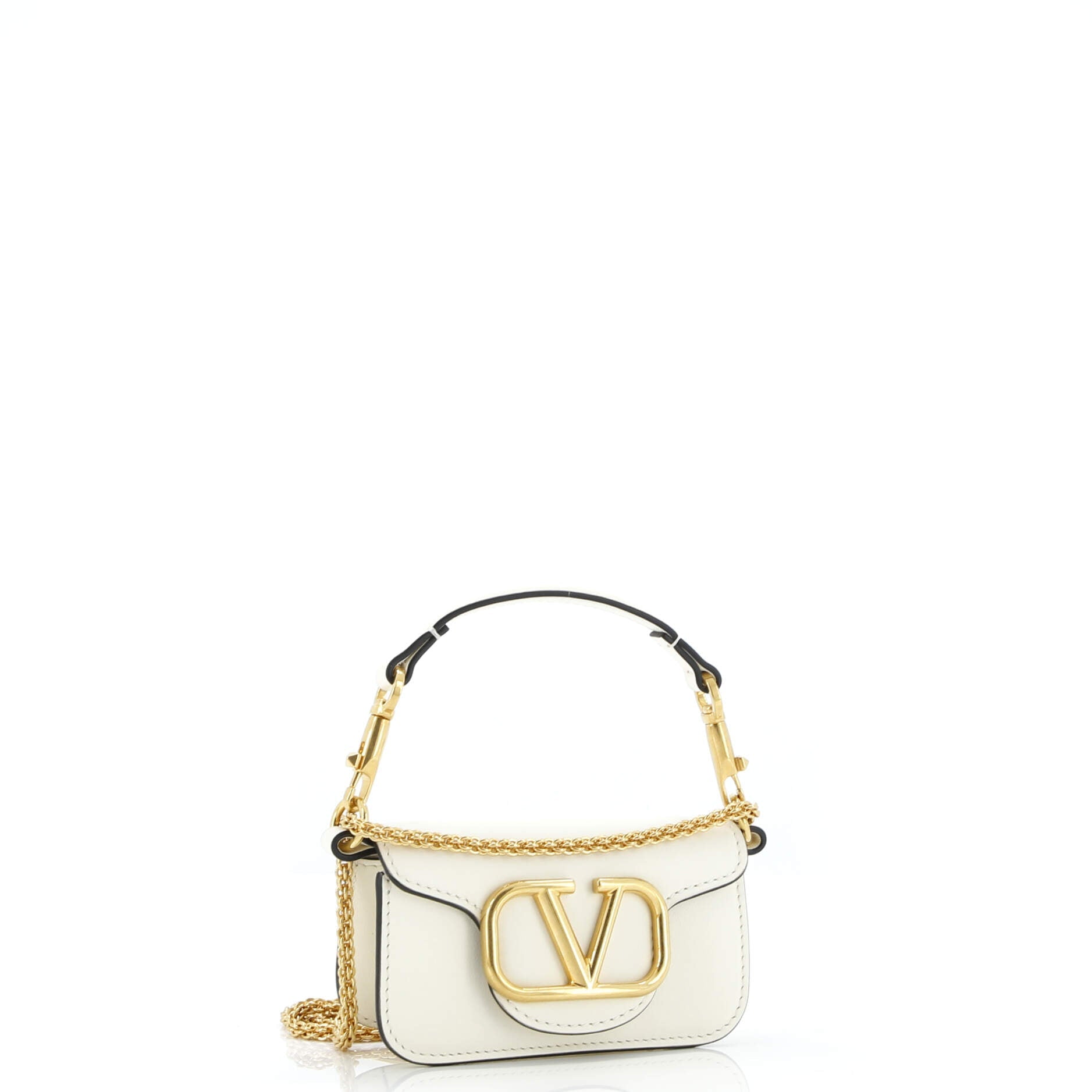 VLogo Loco Flap Shoulder Bag Leather Mini