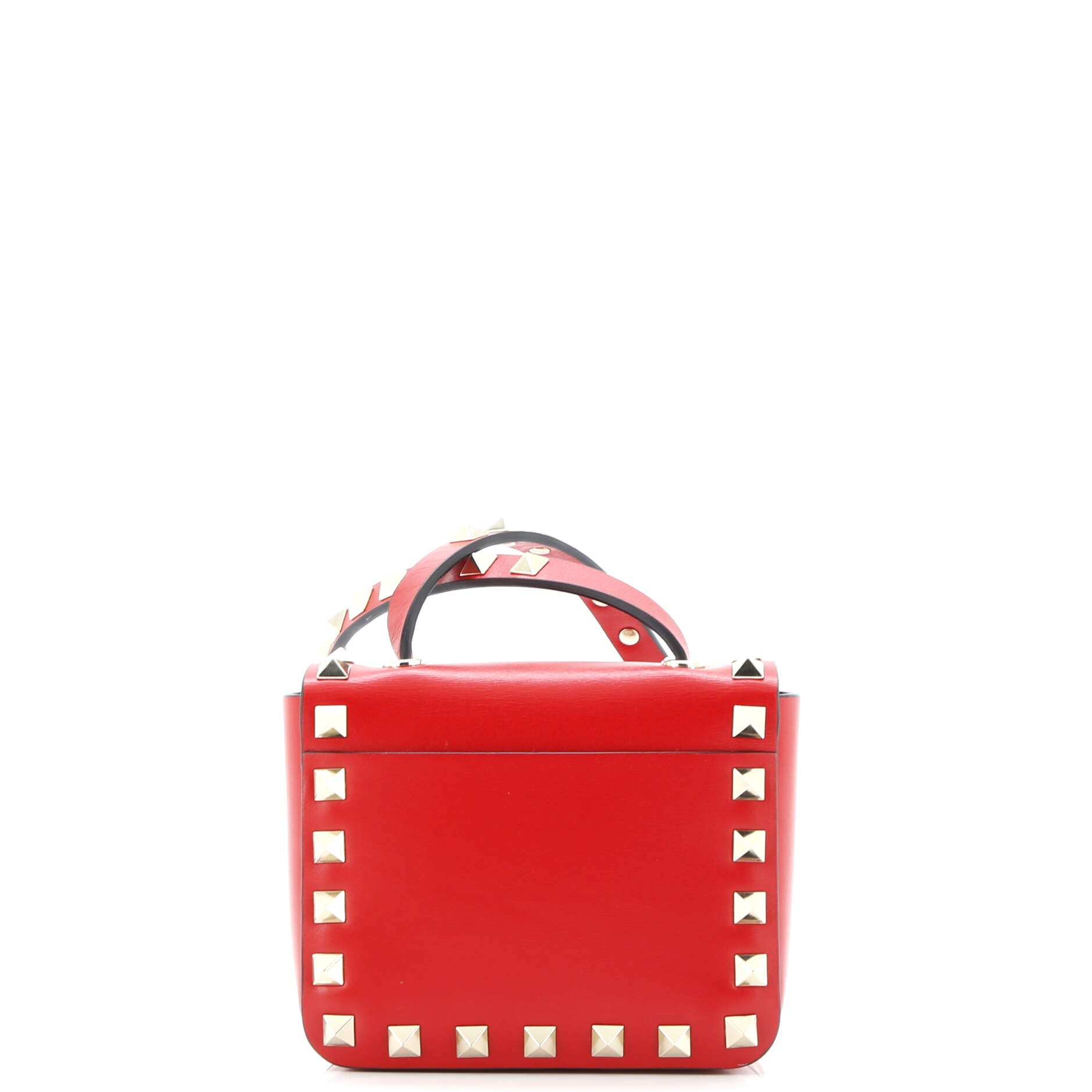 Rockstud Flip Lock Flap Bag Leather Super Mini