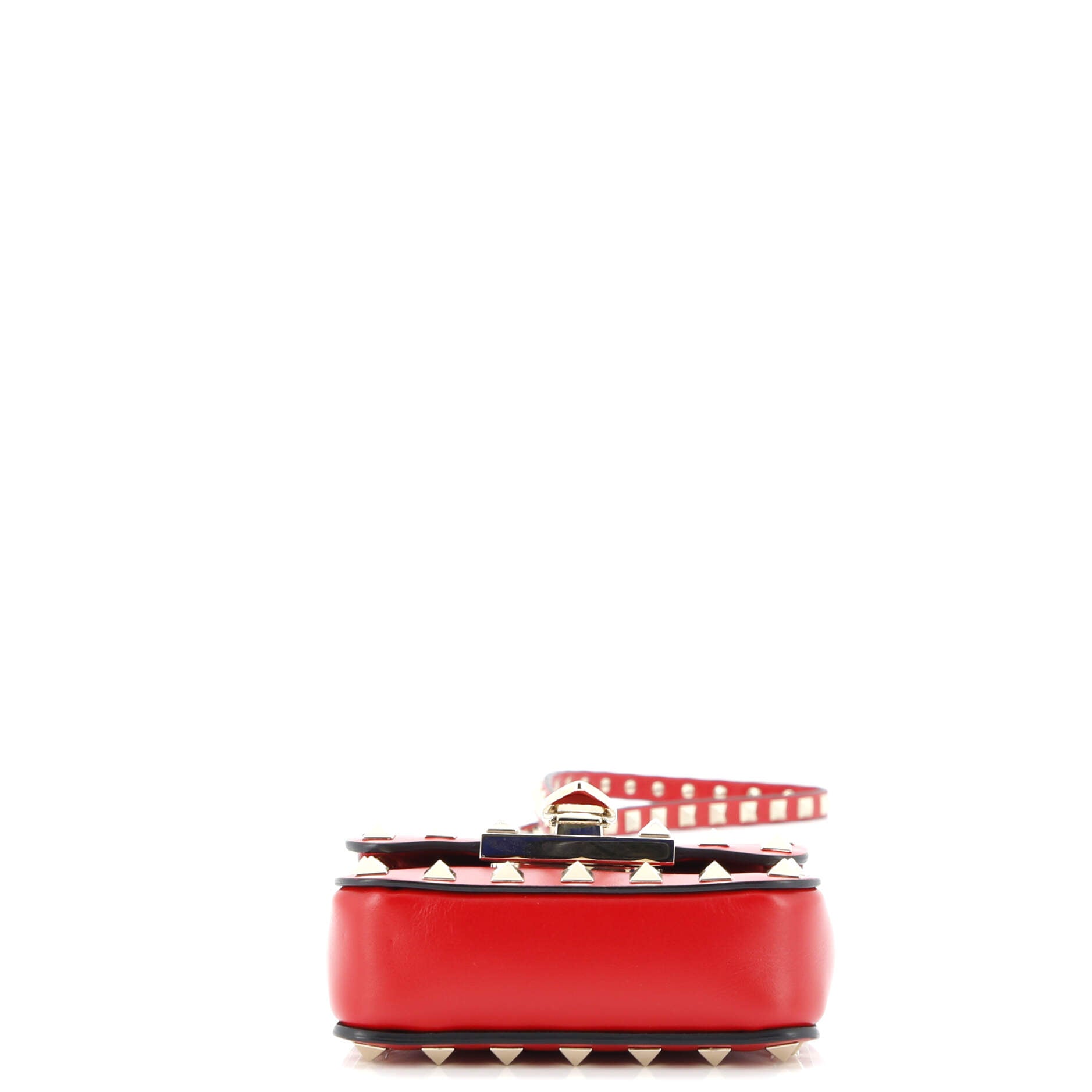 Rockstud Flip Lock Flap Bag Leather Super Mini