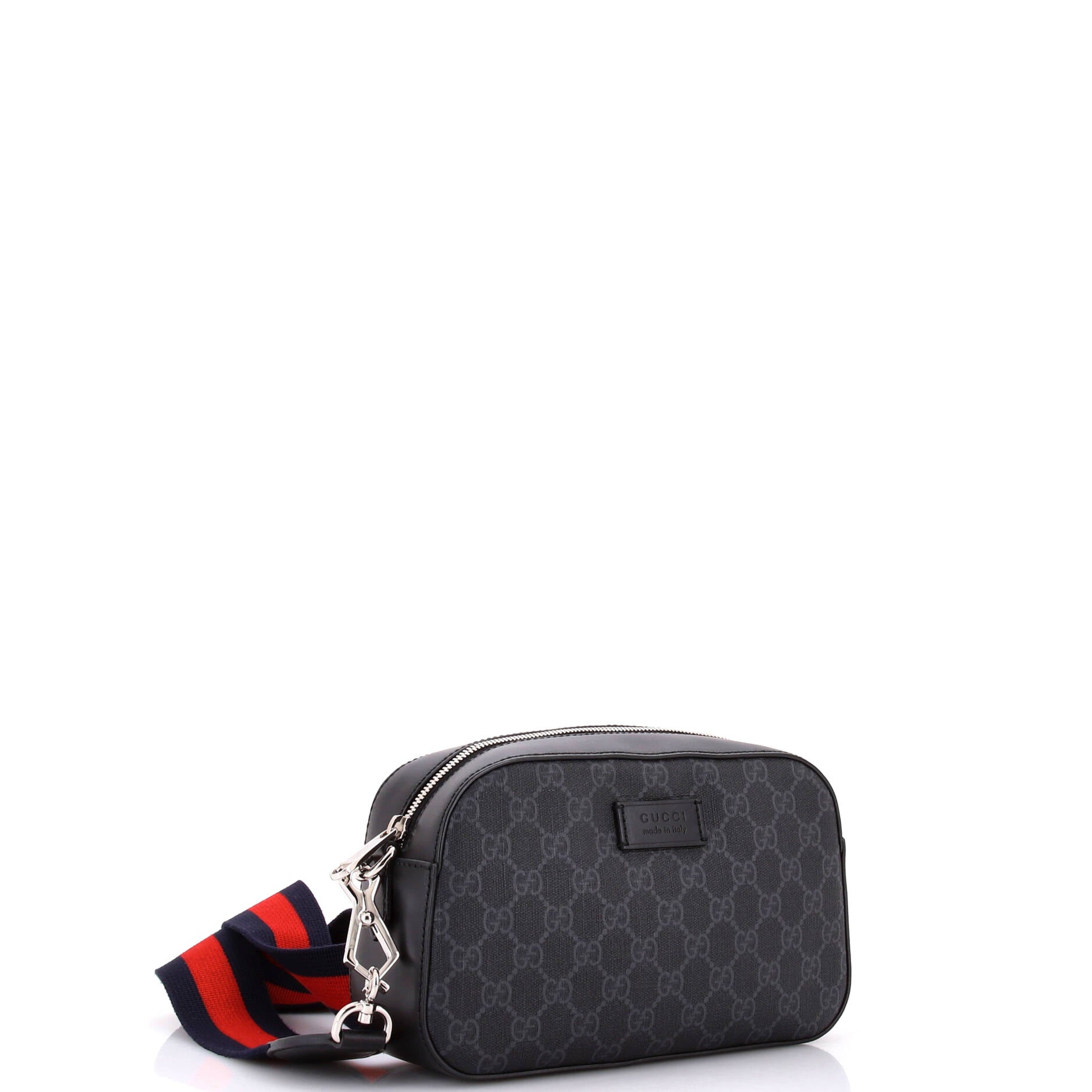 Web Camera Shoulder Bag GG Coated Canvas Small