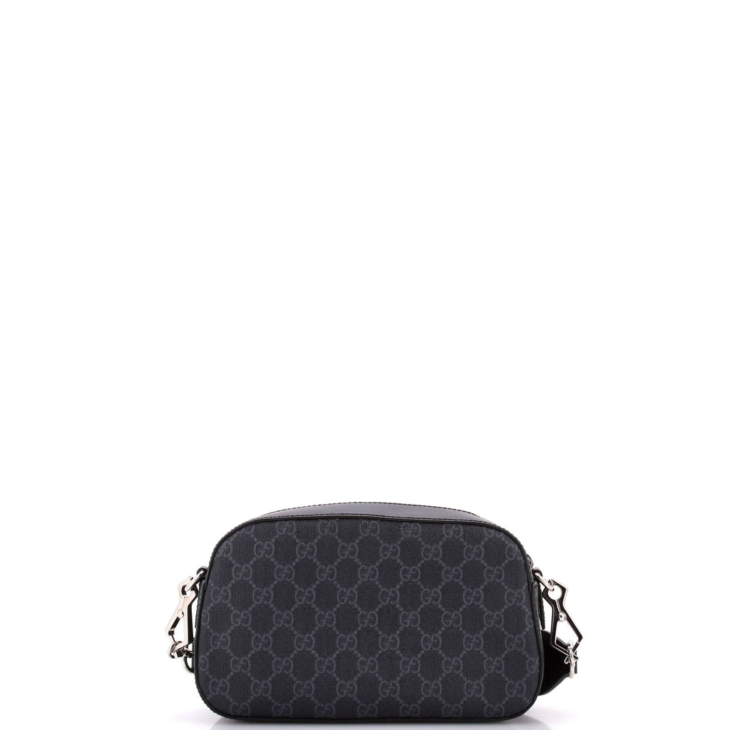Web Camera Shoulder Bag GG Coated Canvas Small