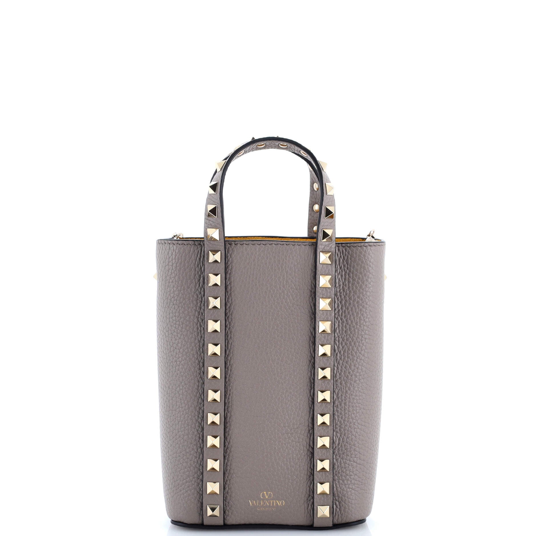 Rockstud Vertical Chain Tote Leather Mini