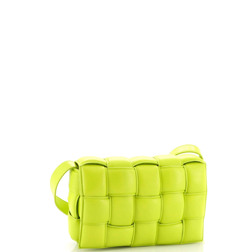 Cassette Crossbody Bag Padded Maxi Intrecciato Leather