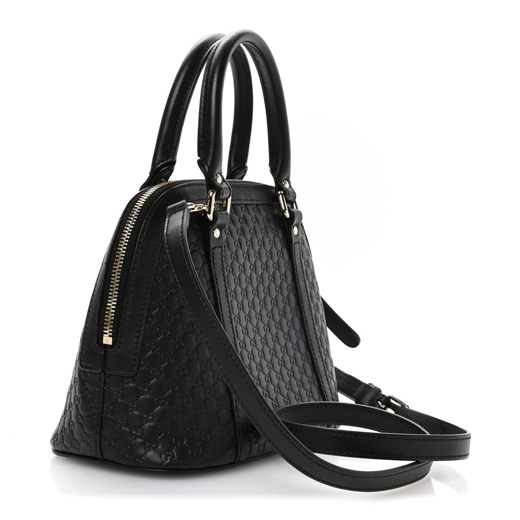 Microguccissima Mini Dome Bag Black