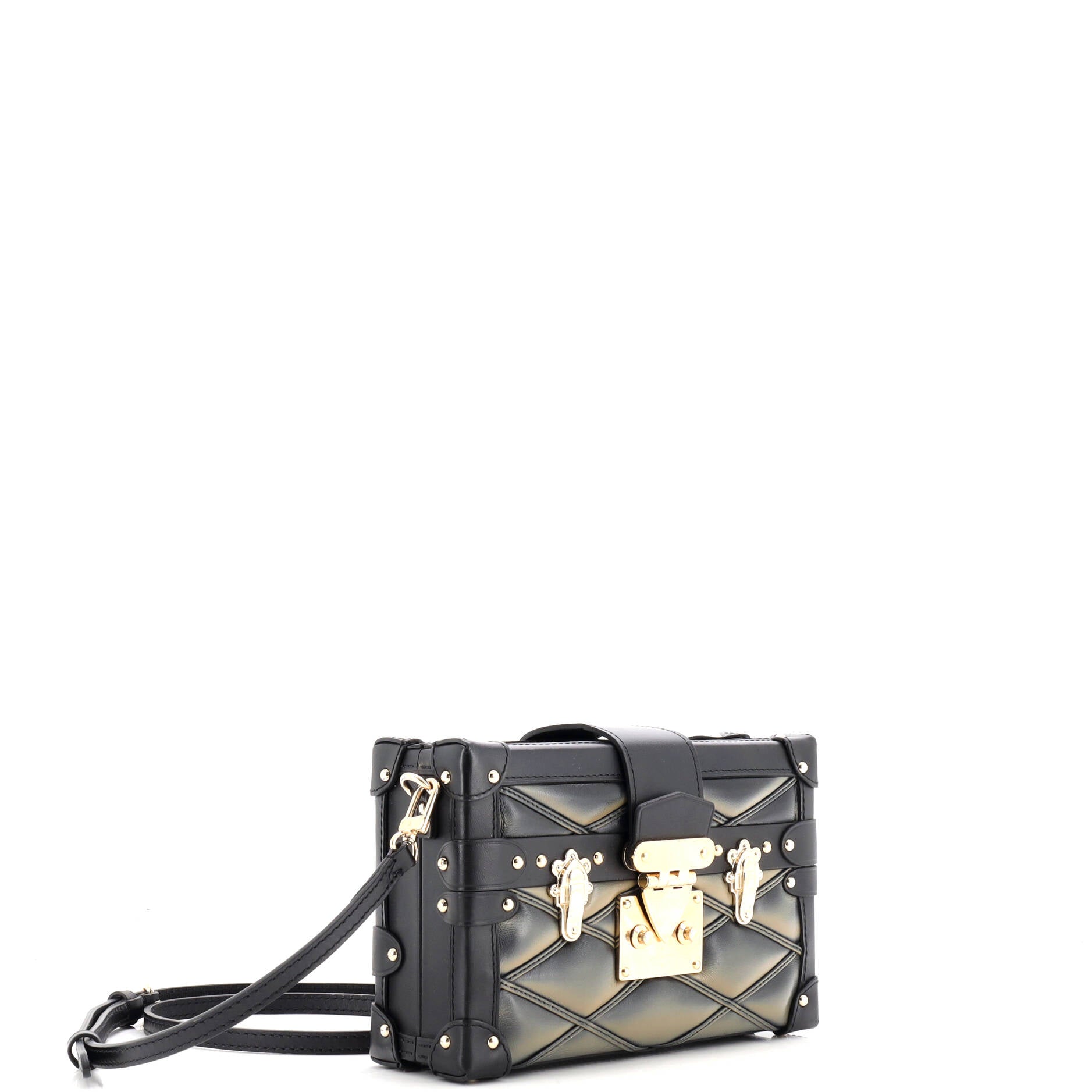 Petite Malle Handbag Malletage Leather
