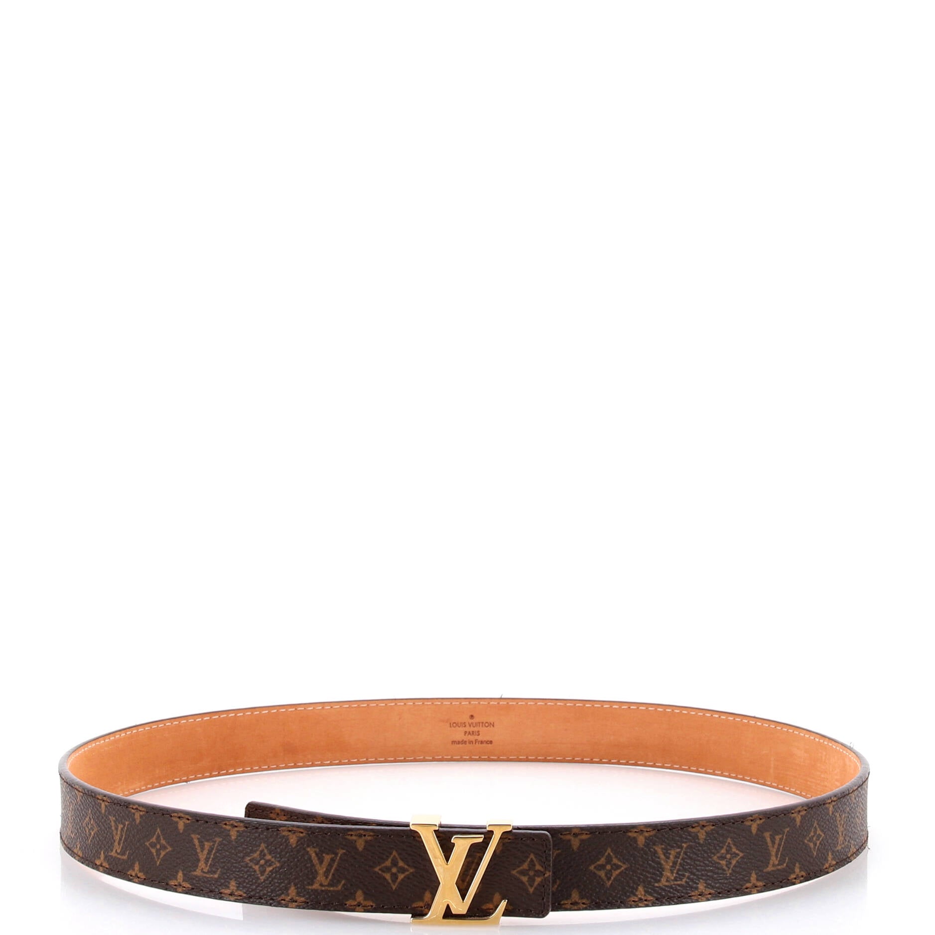 LV Initiales Belt Monogram Canvas Thin