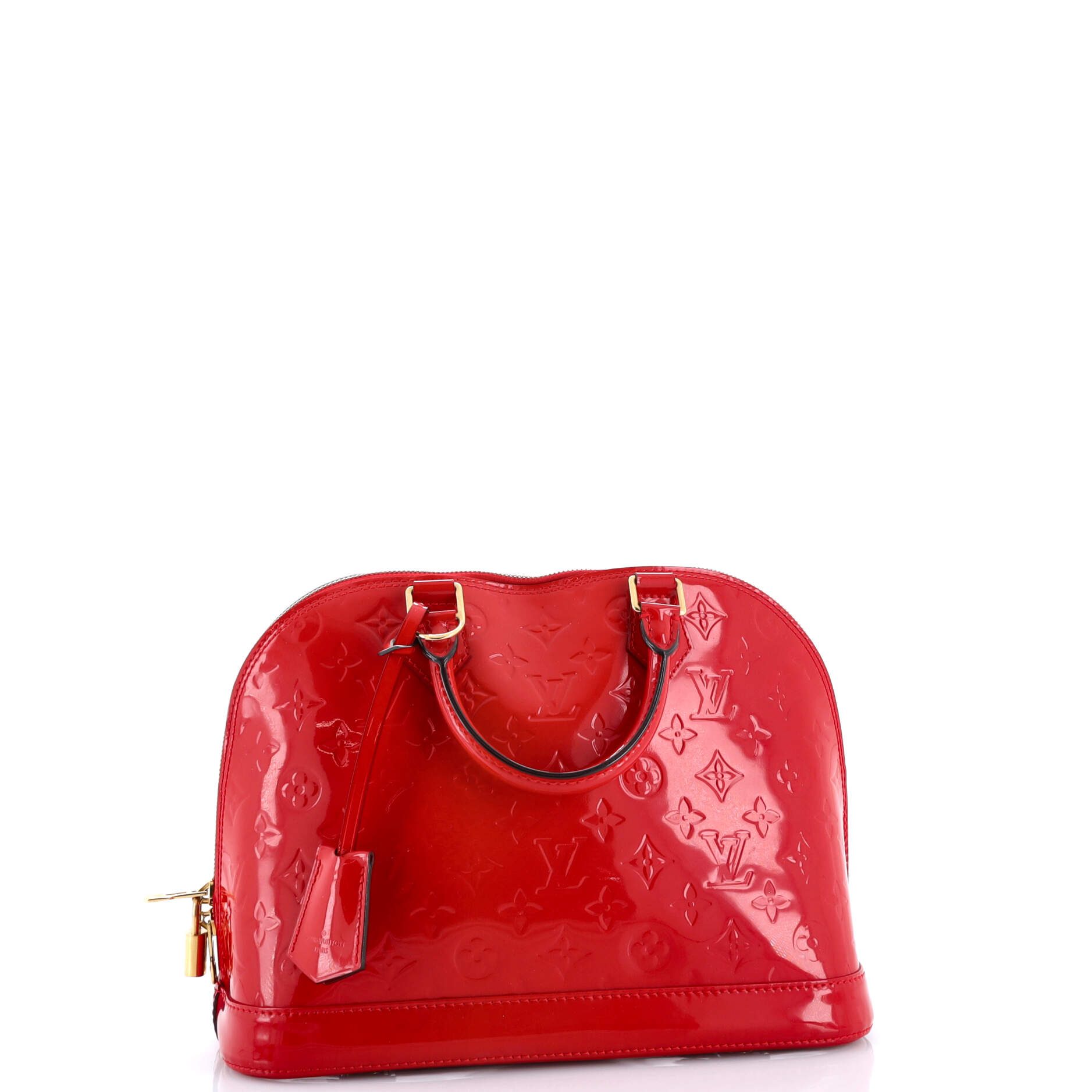 Alma Handbag Monogram Vernis PM