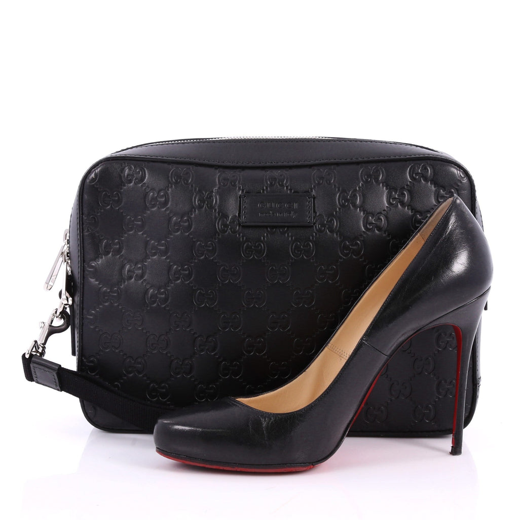 Wristlet Clutch Guccissima Leather