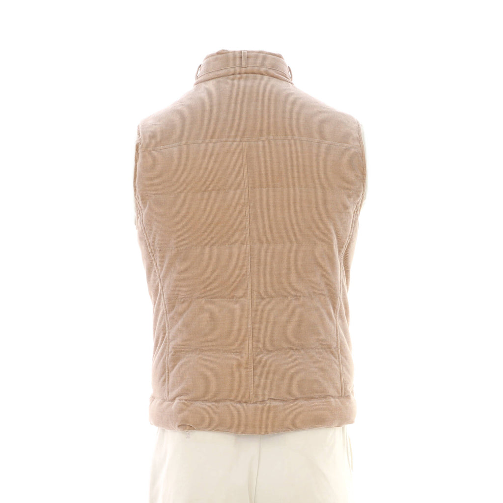 Men's Zip Two Pocket Vest Quilted Corduroy
